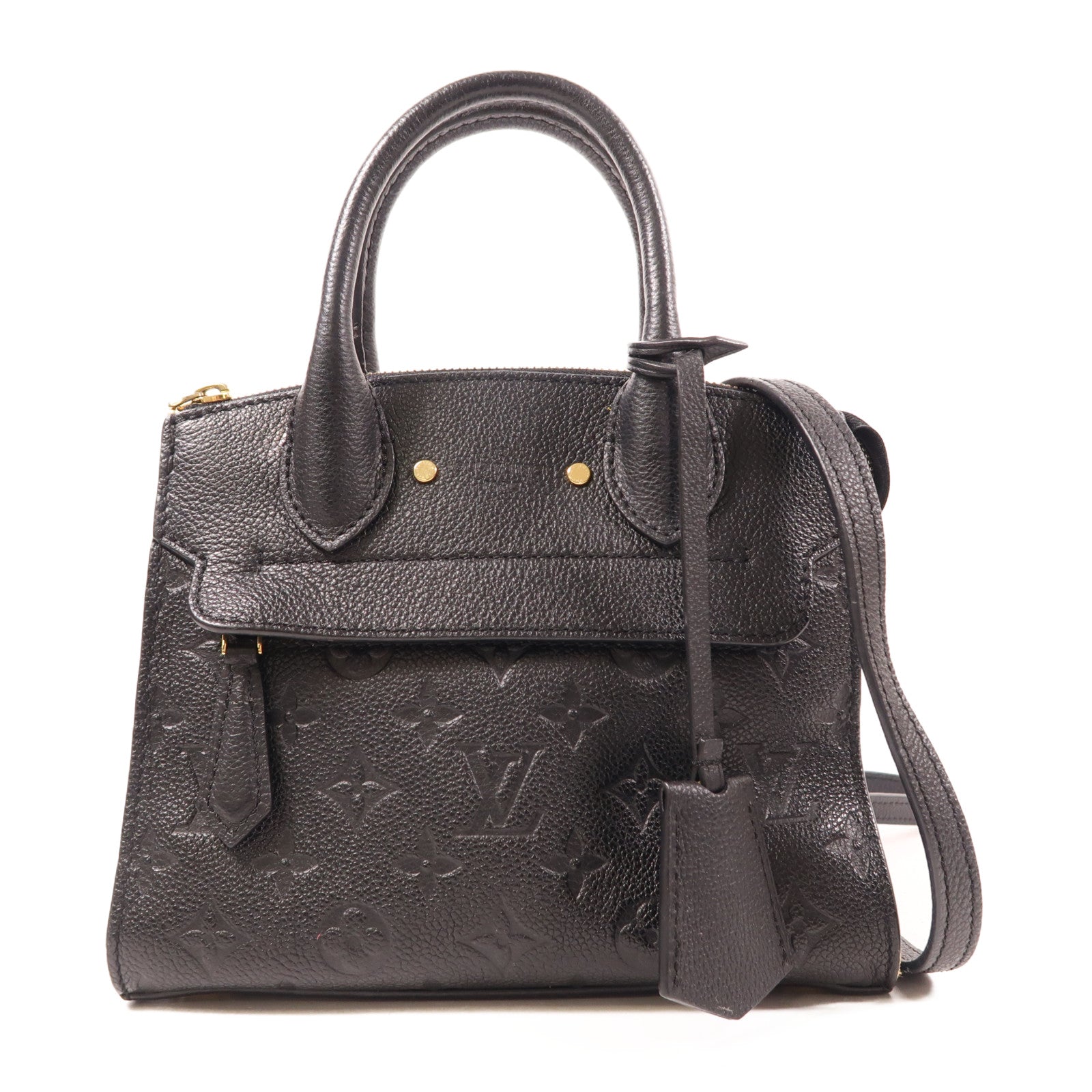 LOUIS VUITTON Monogram Empreinte Pont Neuf Mini金扣手挽肩背兩用袋
