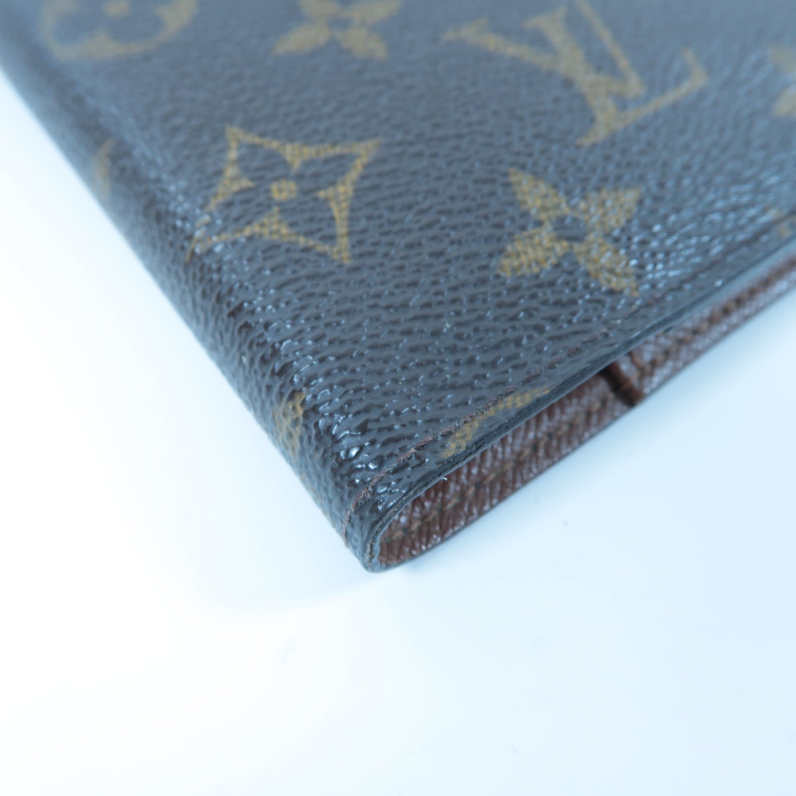 LOUIS VUITTON Monogram Small Ring Agenda Cover金扣小號活頁環記事本封套啡色