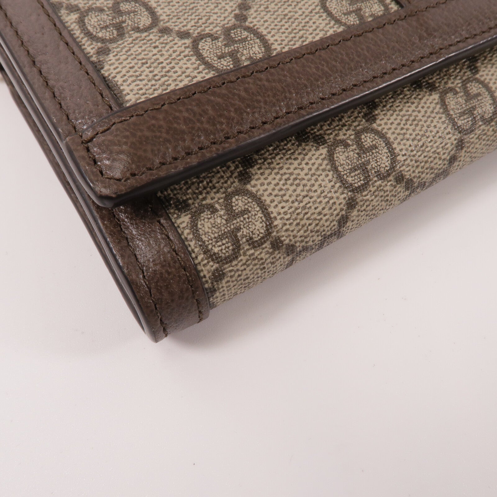 GUCCI 塗層帆布Ophidia Wallet With Chain鏈帶肩背袋