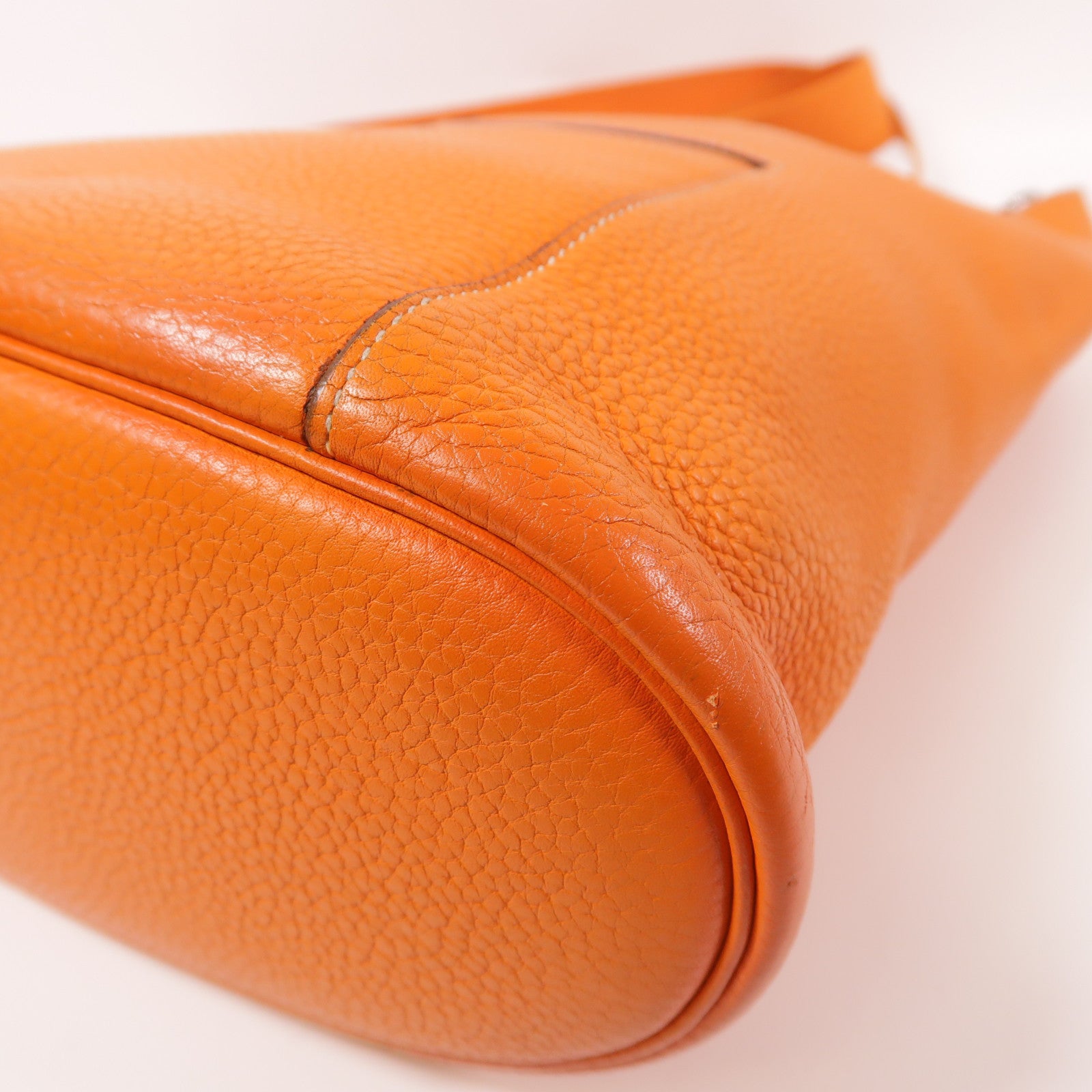 HERMES Clemence皮革Good News銀扣肩背袋