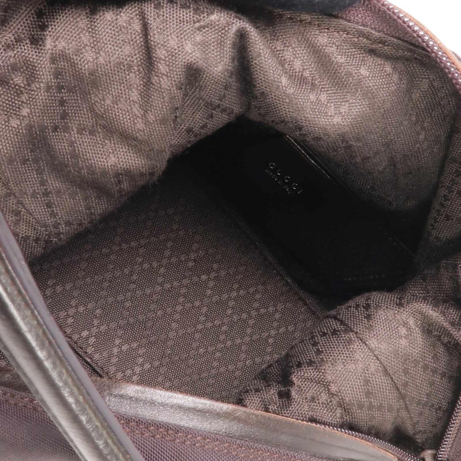 GUCCI 尼龍Handbag銀扣肩背袋