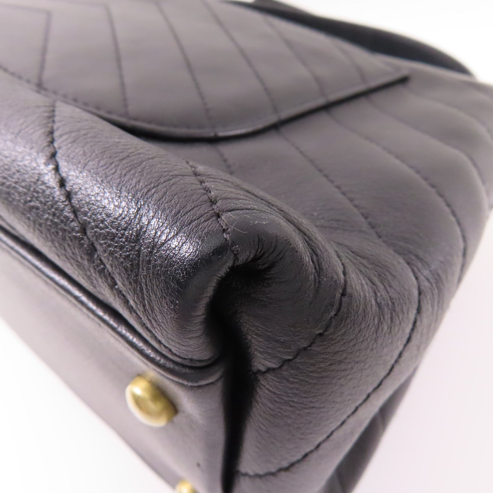 CHANEL 【激減優惠】蛇皮/牛皮皮革金扣2 Way Bag手挽肩背兩用袋