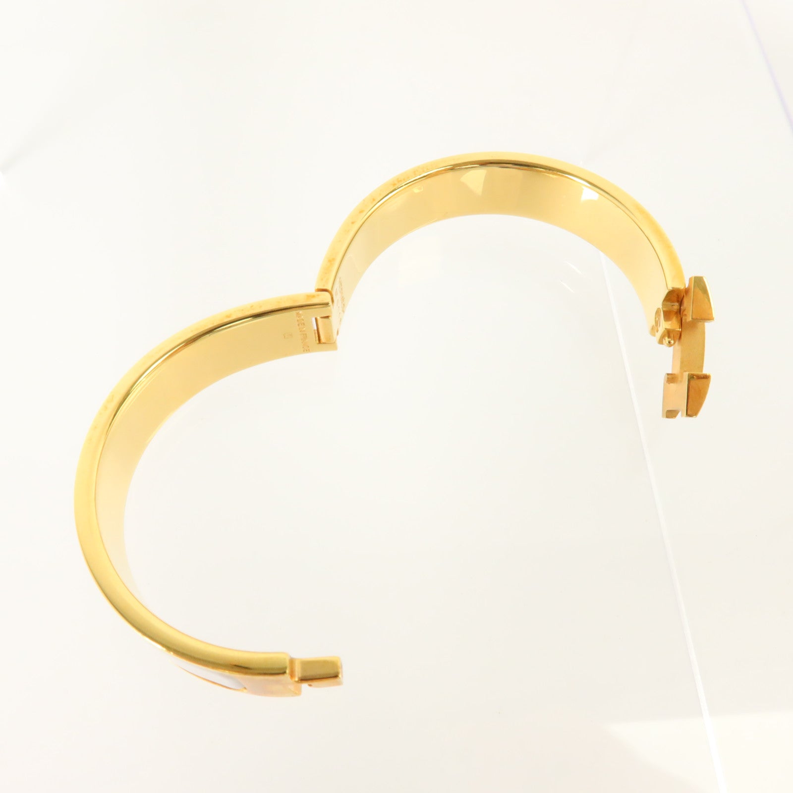 HERMES 金屬/琺瑯Clic H Bracelet金扣手鏈