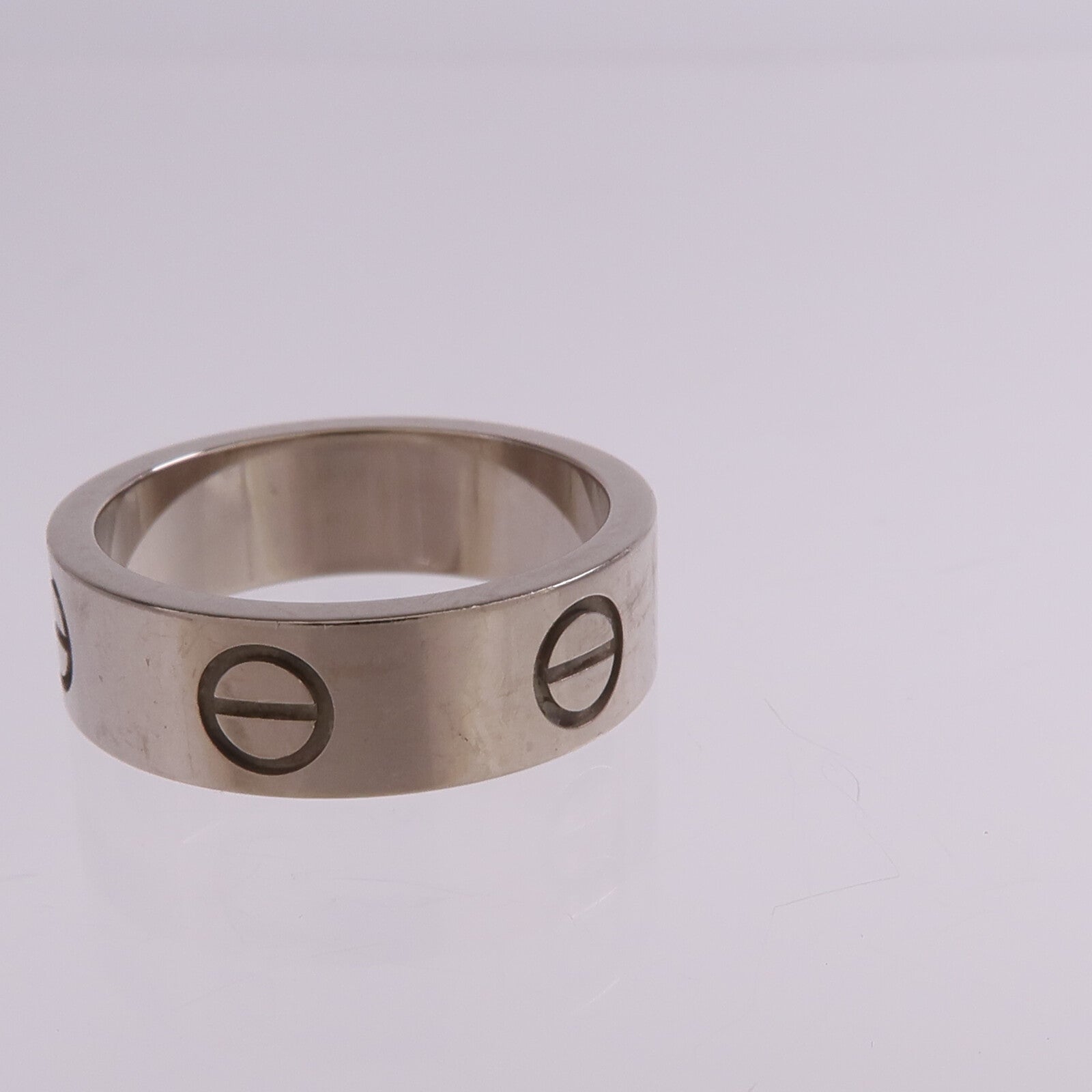 CARTIER 18K白金Love Ring戒指Cartier#50/US#5.25