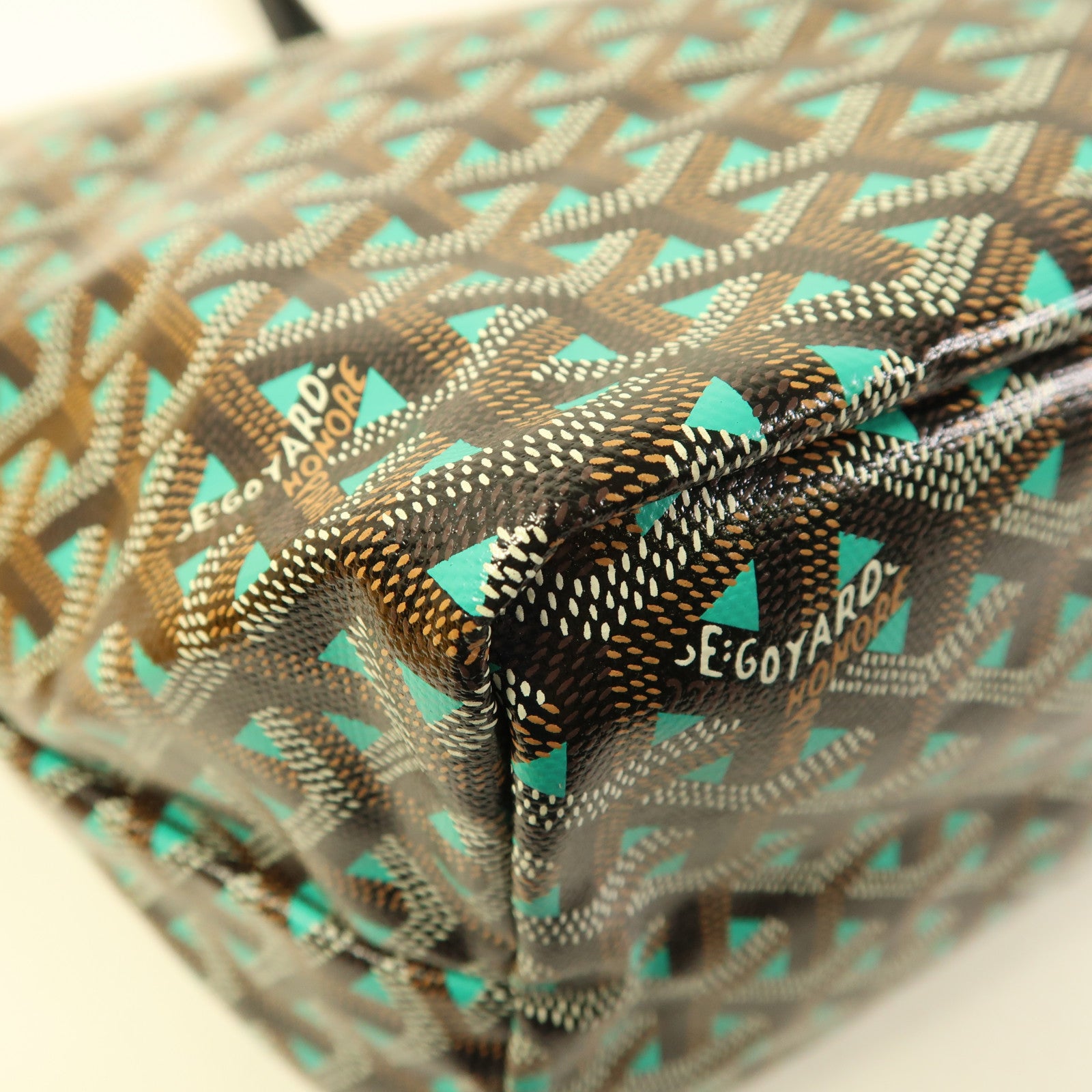 GOYARD Saint Louis Claire Voie Tote Bag Coated Canvas Black