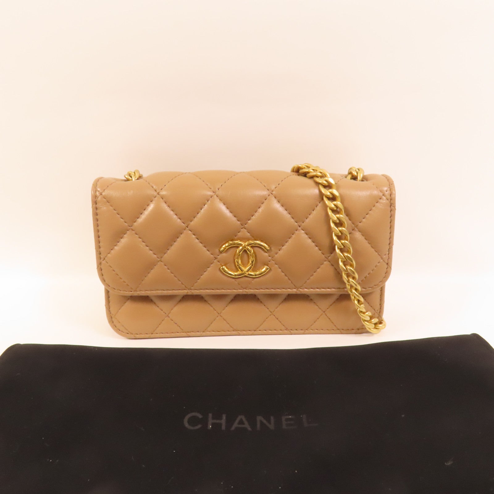 CHANEL 羊皮皮革Wallet On Chain肩背袋