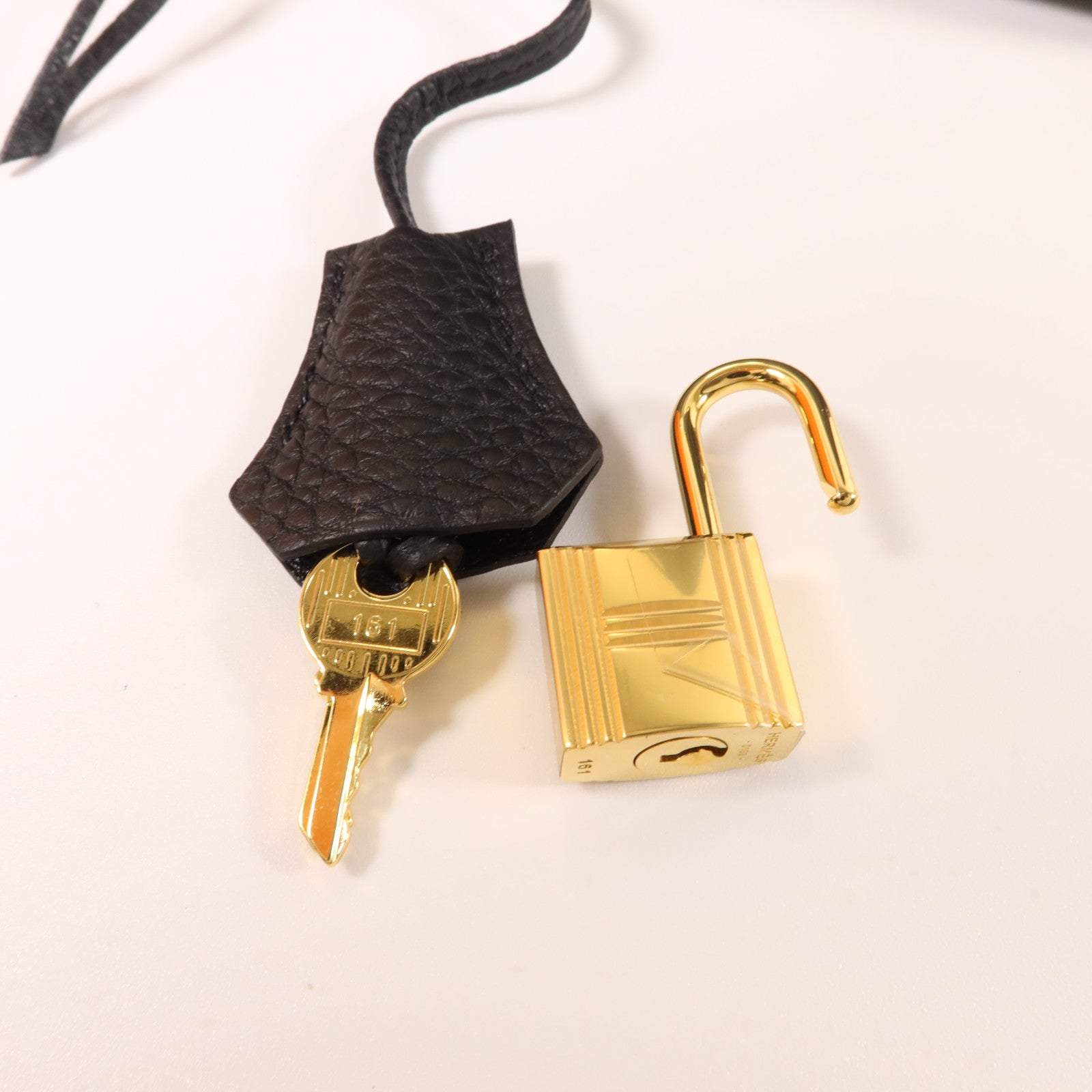HERMES Togo皮革Kelly 32手挽肩背兩用袋Noir