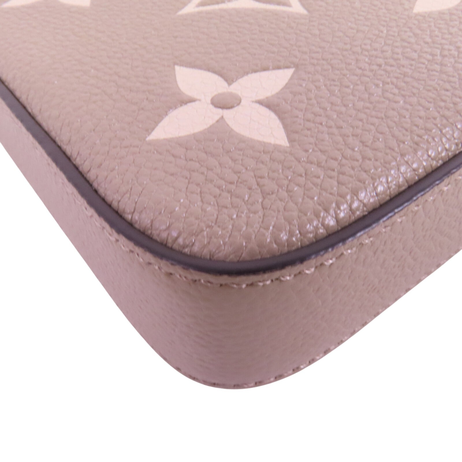 LOUIS VUITTON Monogram Empreinte Felicie Pochette金扣鏈帶肩背袋