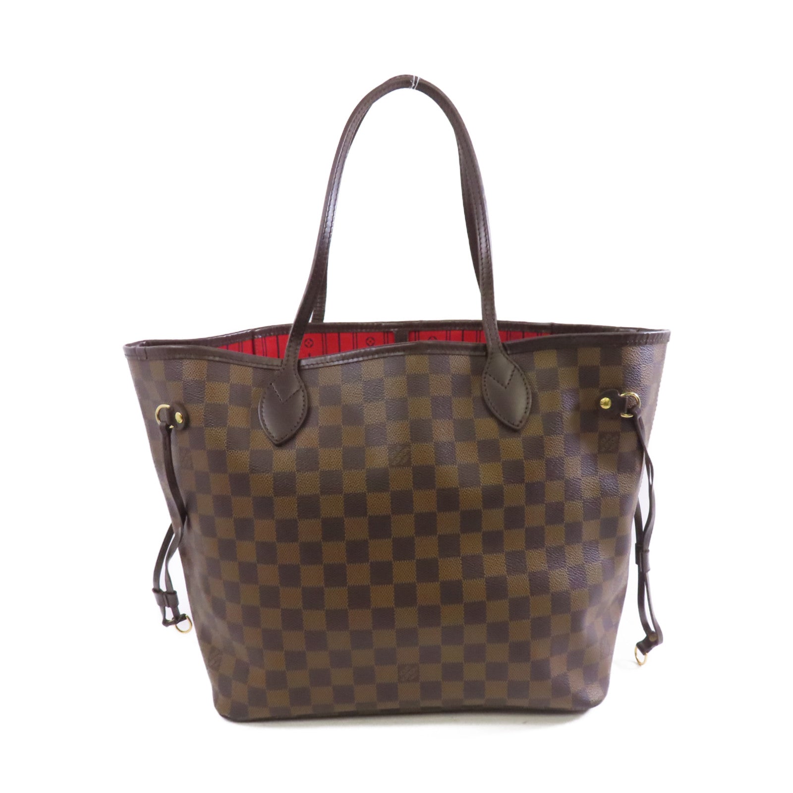LOUIS VUITTON 【激減優惠】Damier Neverfull PM金扣肩背袋啡色