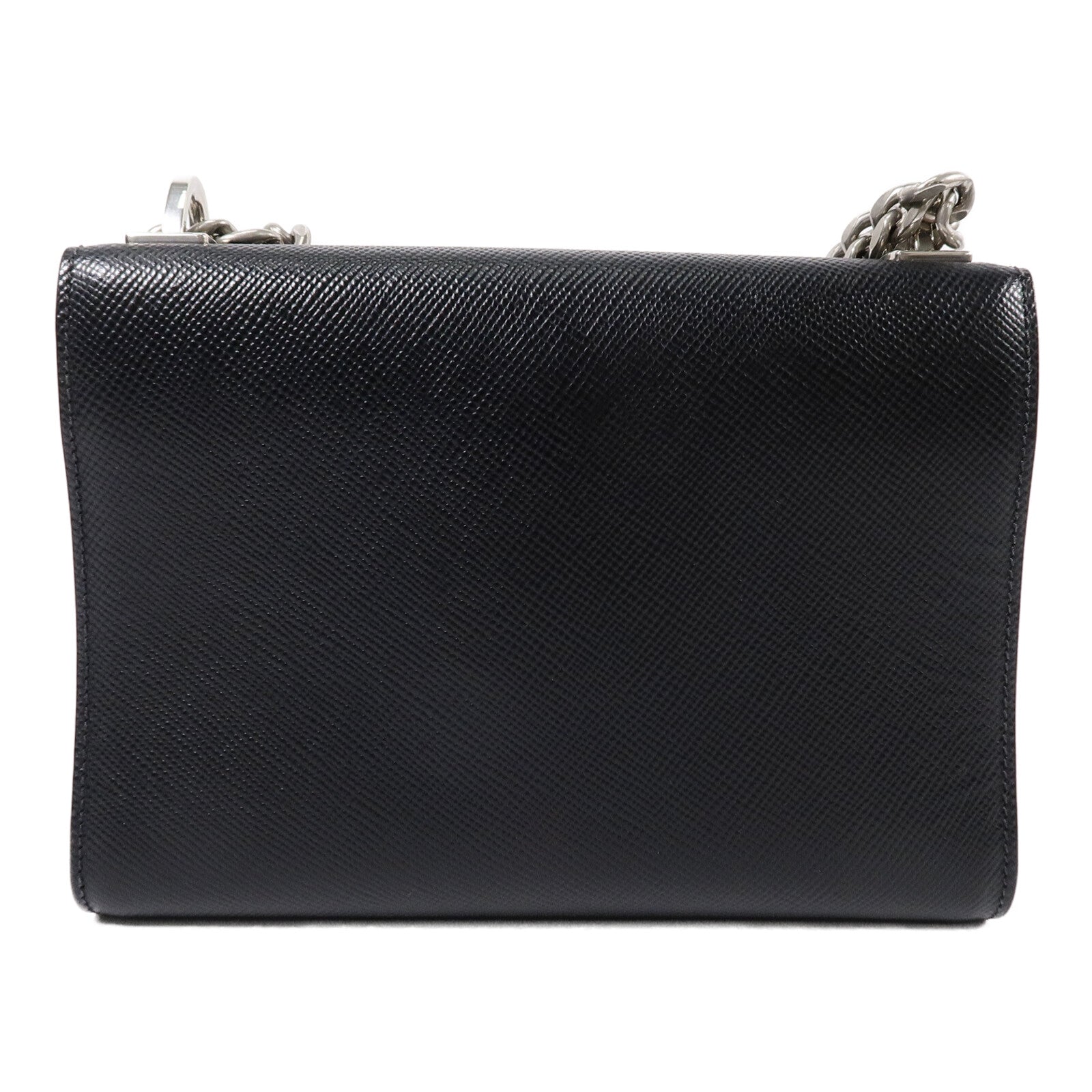 PRADA Saffiano Monochrome鏈帶肩背袋