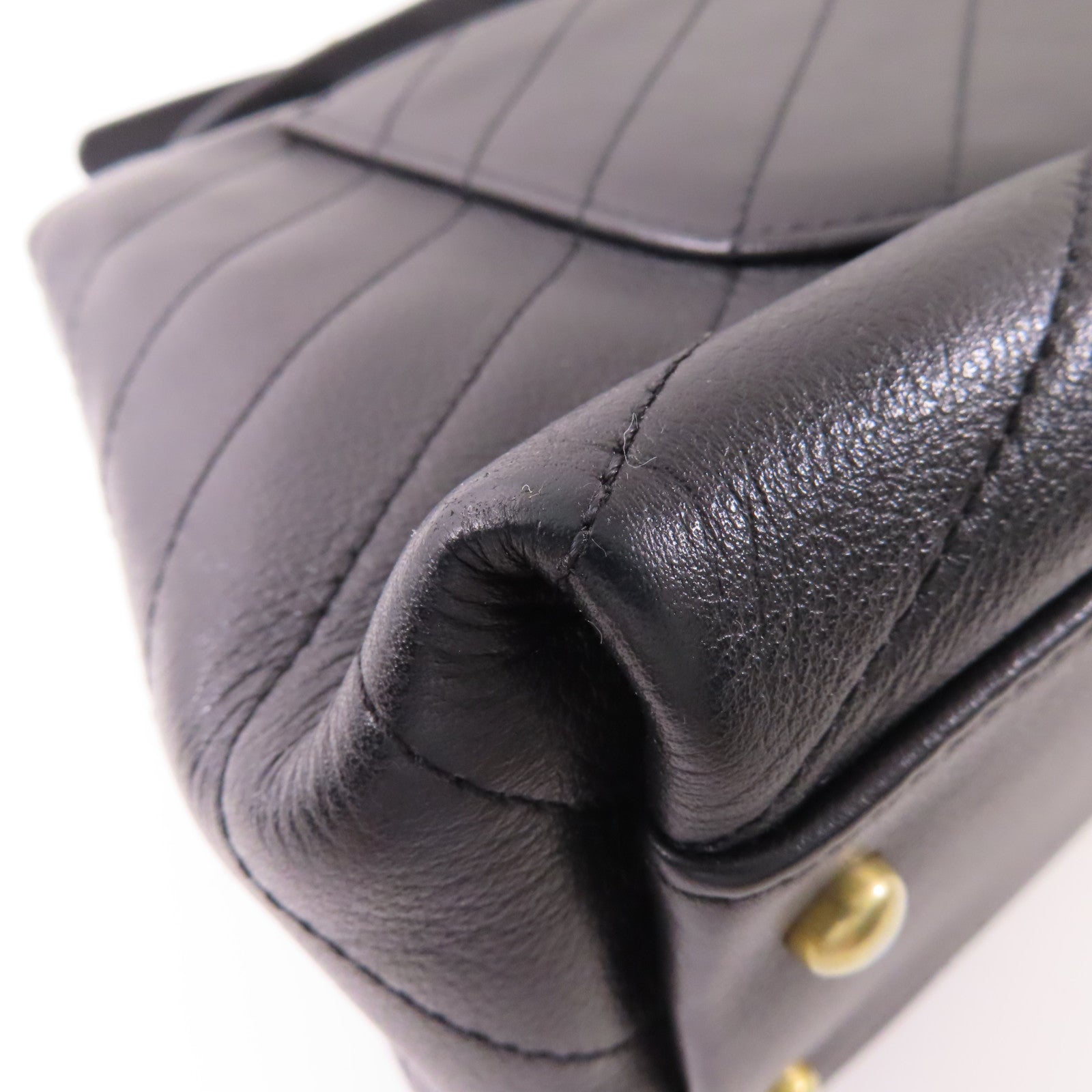 CHANEL 【激減優惠】蛇皮/牛皮皮革金扣2 Way Bag手挽肩背兩用袋