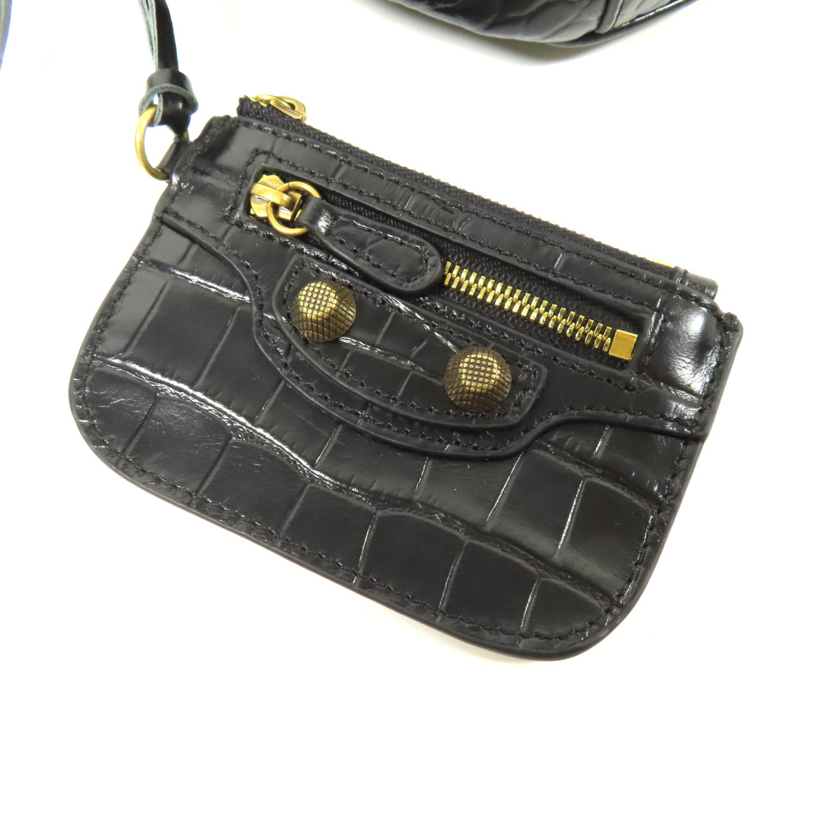 BALENCIAGA 牛皮皮革Neo Classic Mini金扣肩背袋