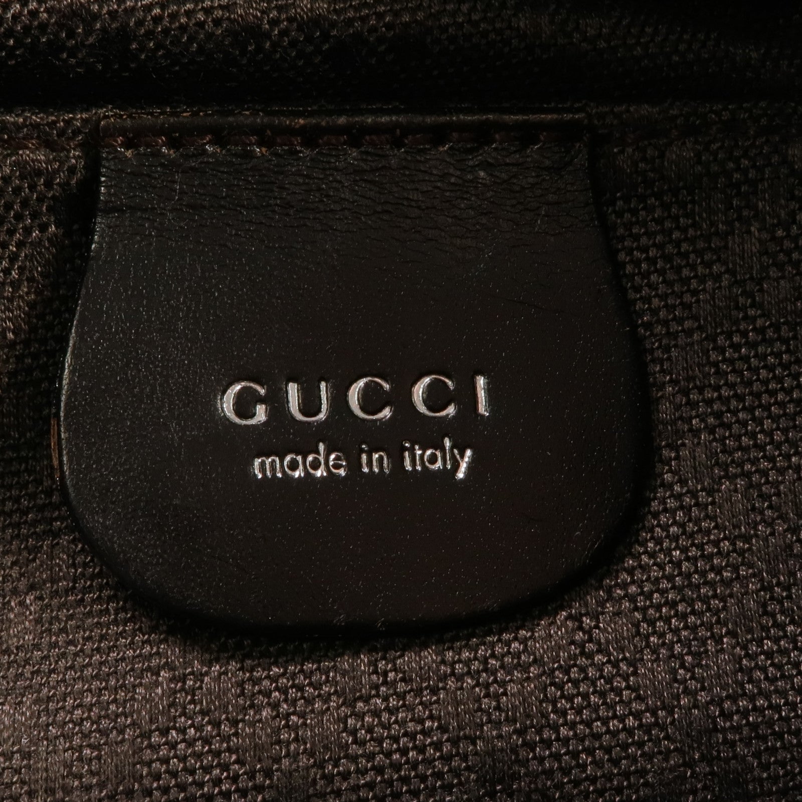 GUCCI 尼龍Handbag銀扣肩背袋