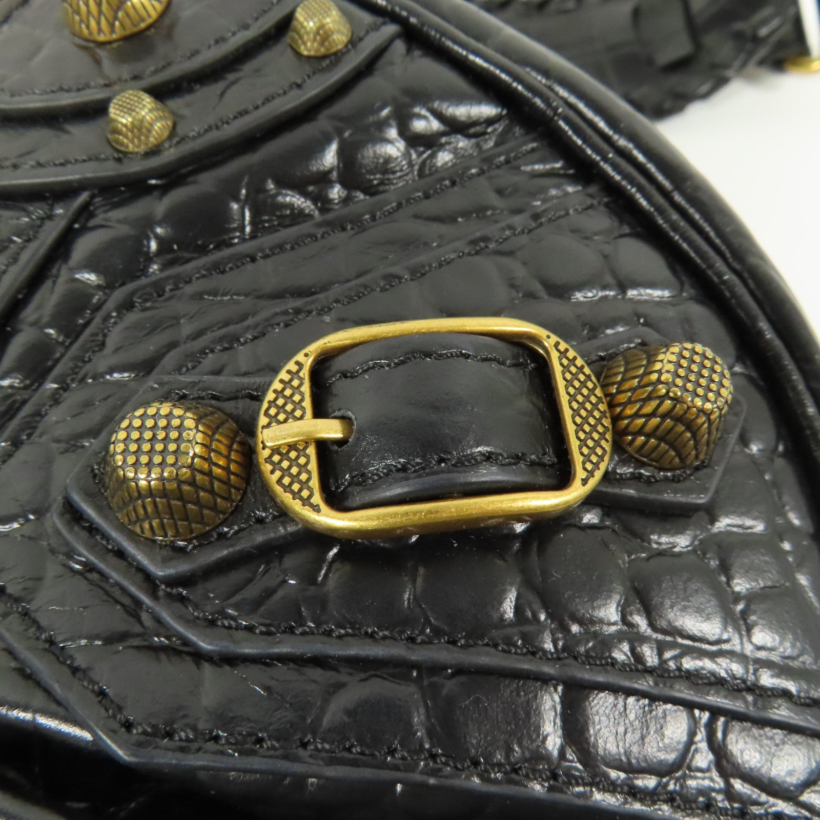 BALENCIAGA 牛皮皮革Neo Classic Mini金扣肩背袋