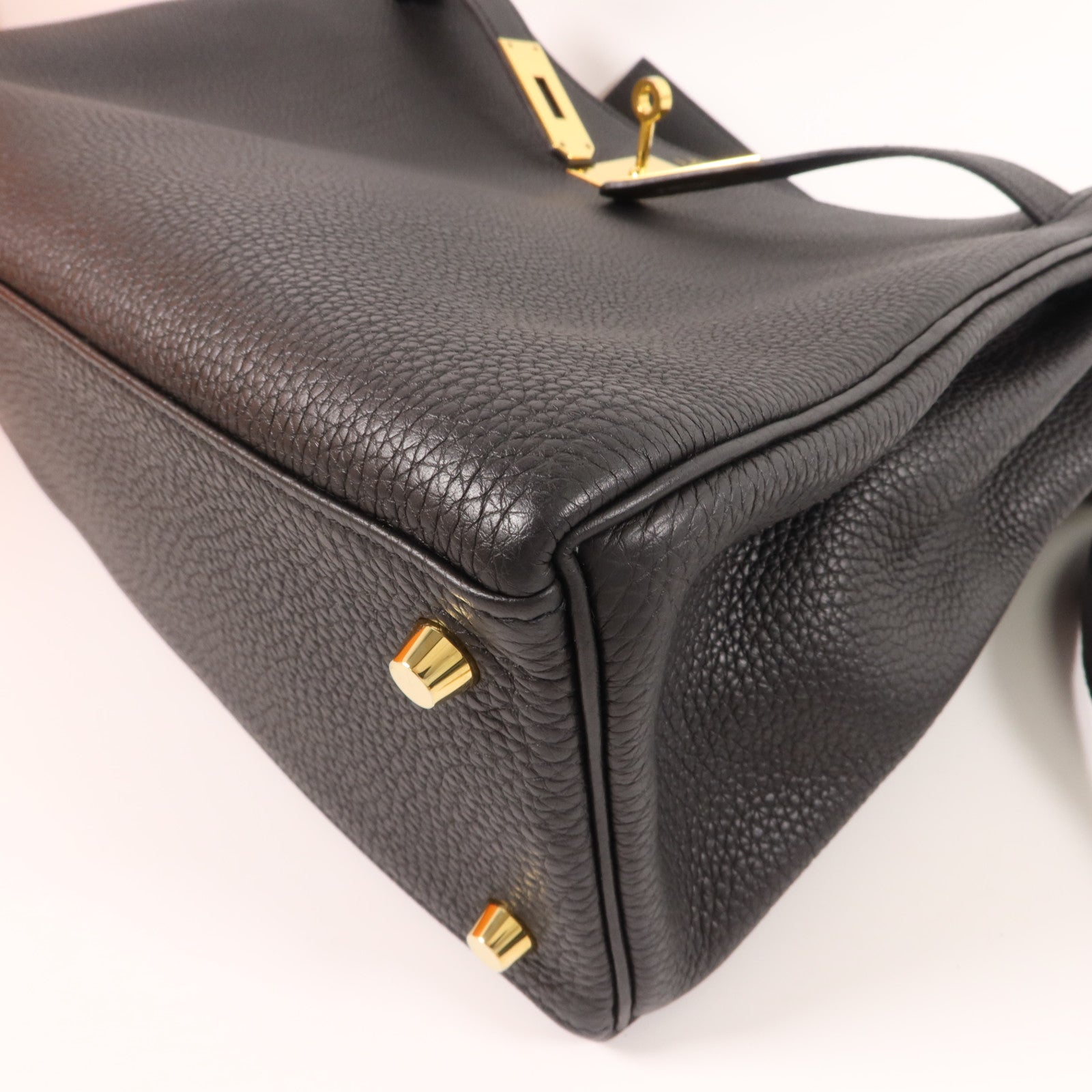HERMES Togo皮革Kelly 32手挽肩背兩用袋Noir