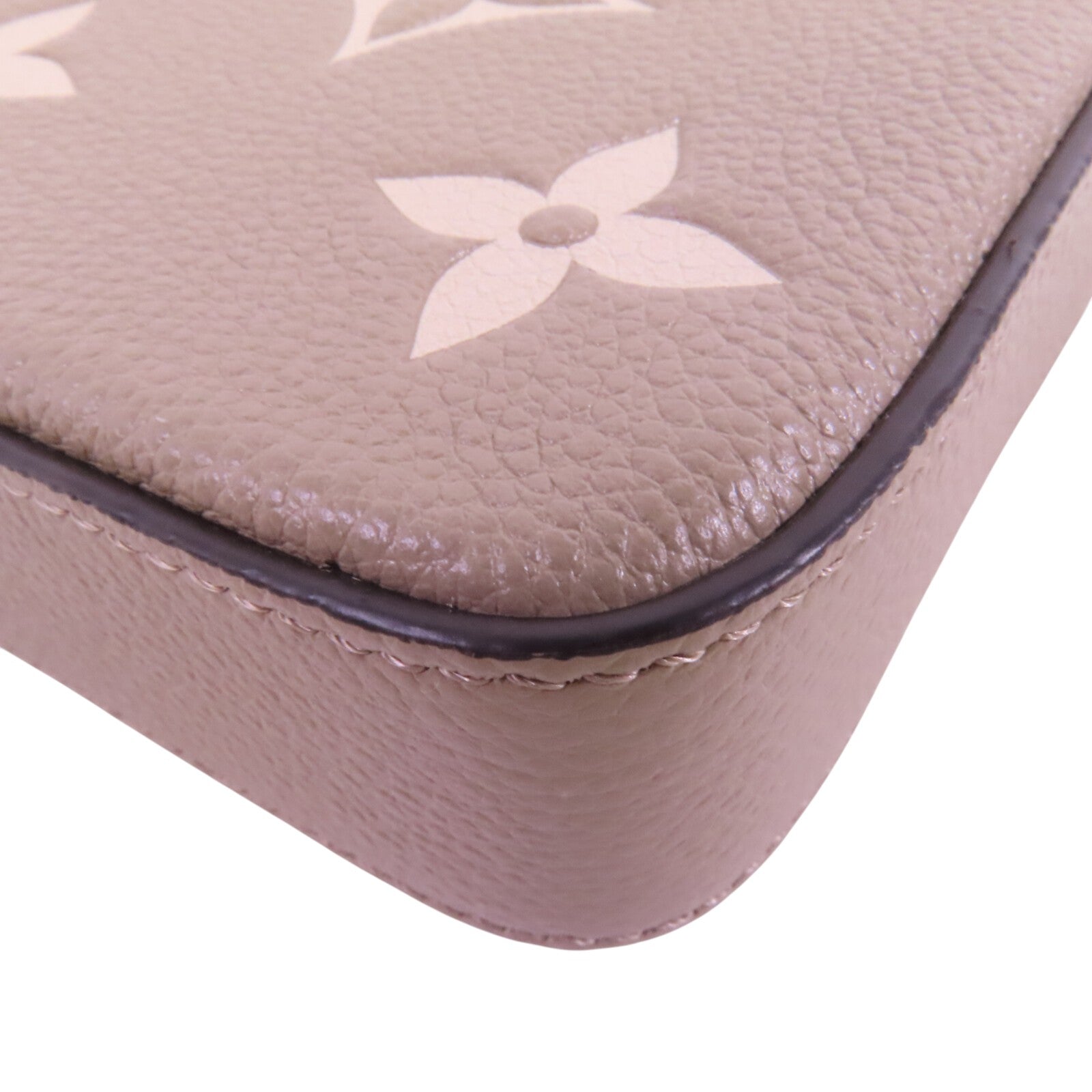 LOUIS VUITTON Monogram Empreinte Felicie Pochette金扣鏈帶肩背袋