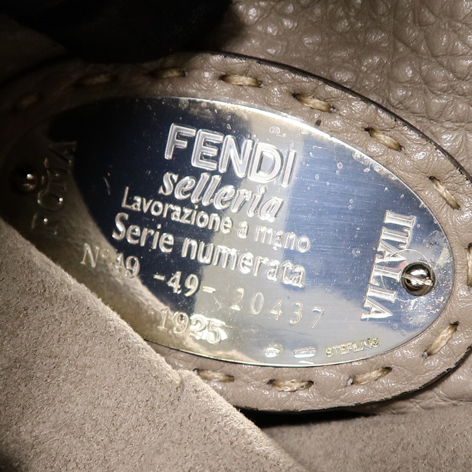 FENDI 牛皮皮革/蛇皮皮革Peekaboo Min手挽肩背兩用袋