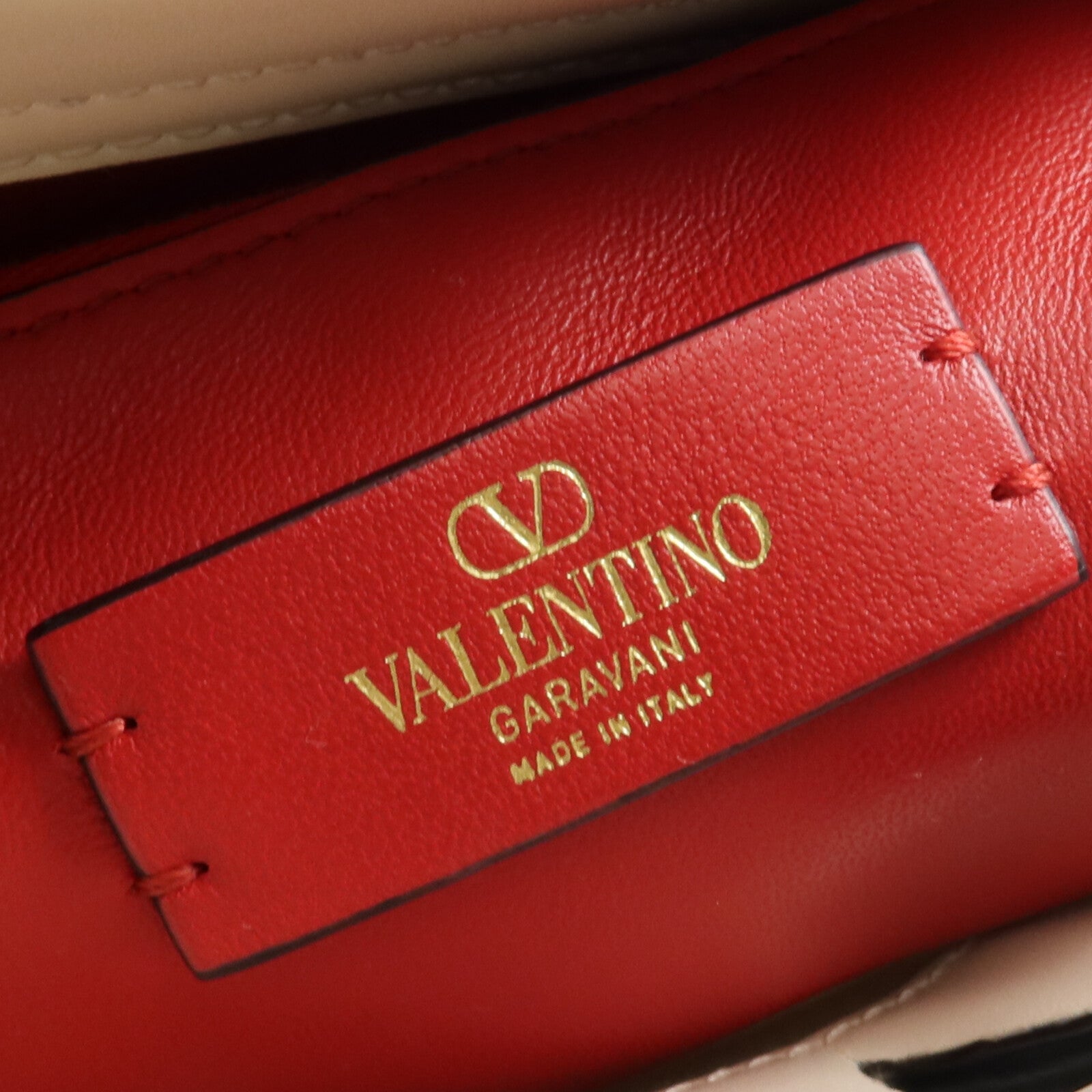 Valentino 牛皮皮革Vlogo Bucket Bag金扣肩背袋