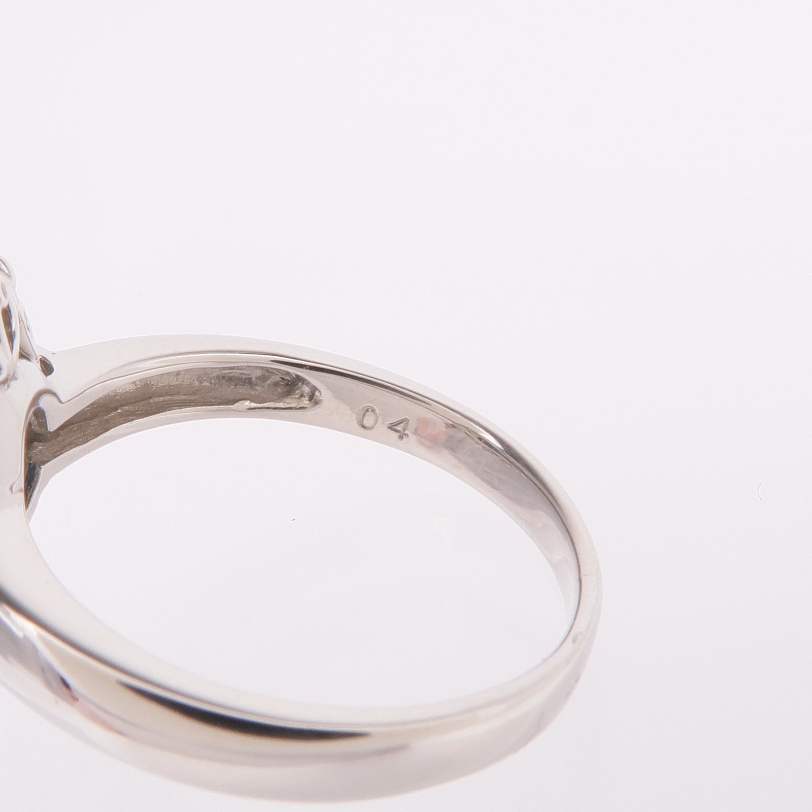 JEWELRY PT900鉑金Sapphire Diamond Ring藍寶石/鑽石戒指US#5.75