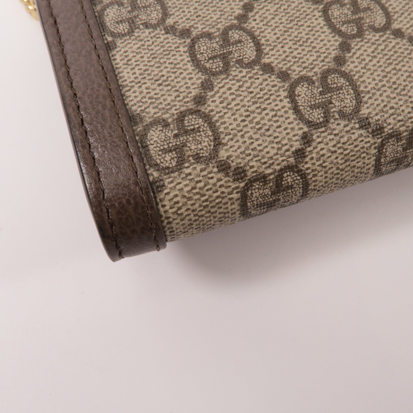 GUCCI 塗層帆布Ophidia Wallet With Chain鏈帶肩背袋