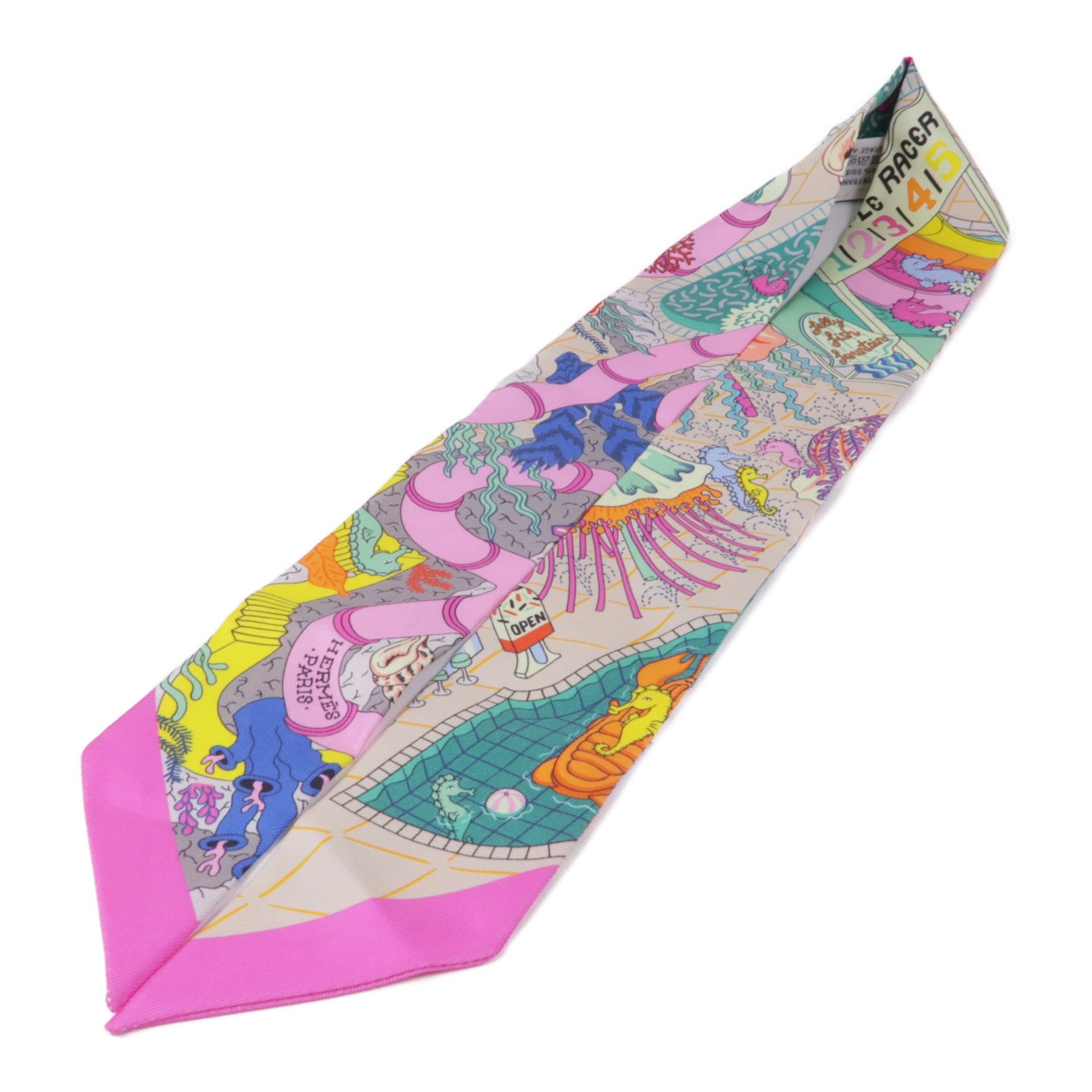 HERMES 【激減優惠】絲質Twilly絲巾