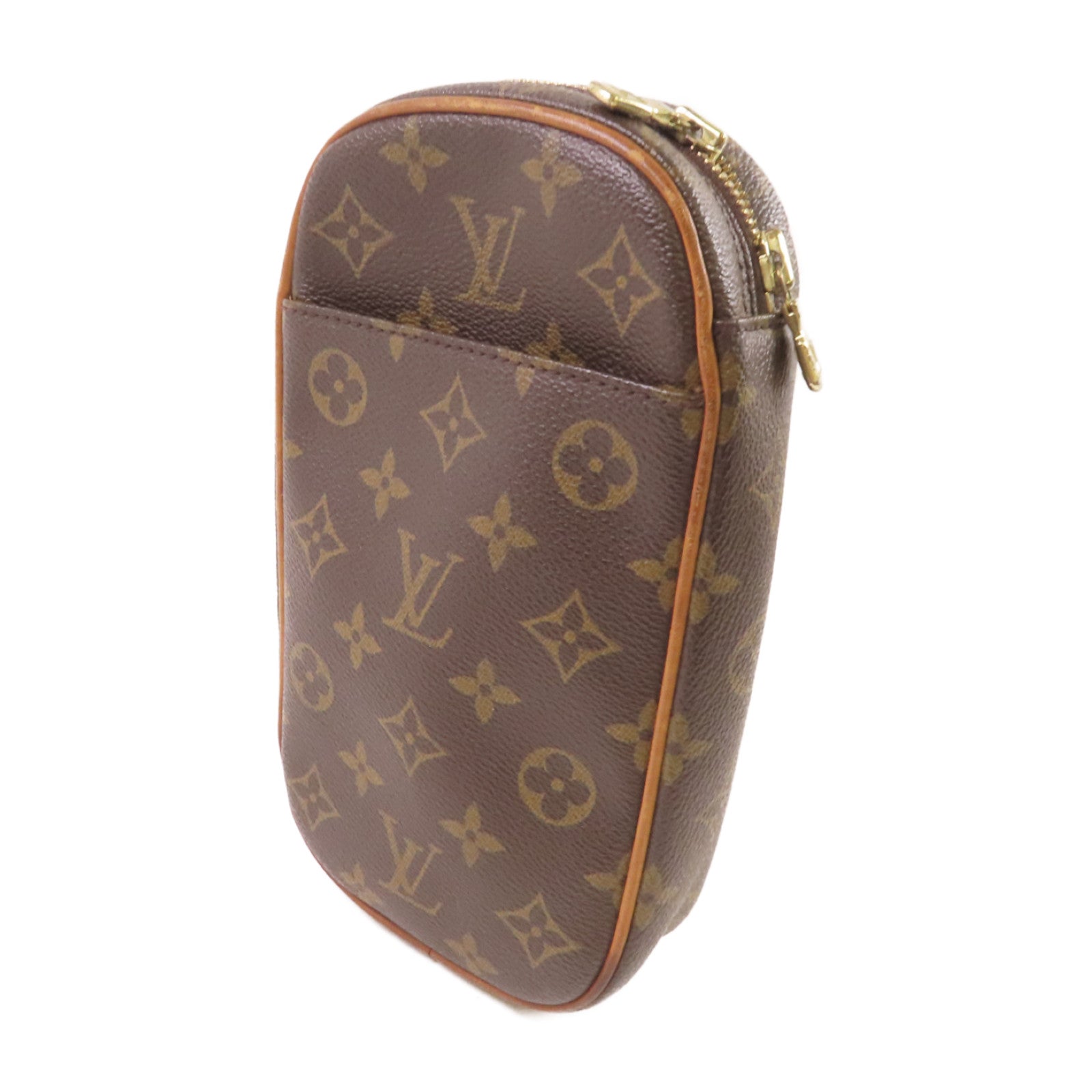 LOUIS VUITTON 【激減優惠】Monogram Pochette Gange Crossbody Bag金扣肩背袋啡色