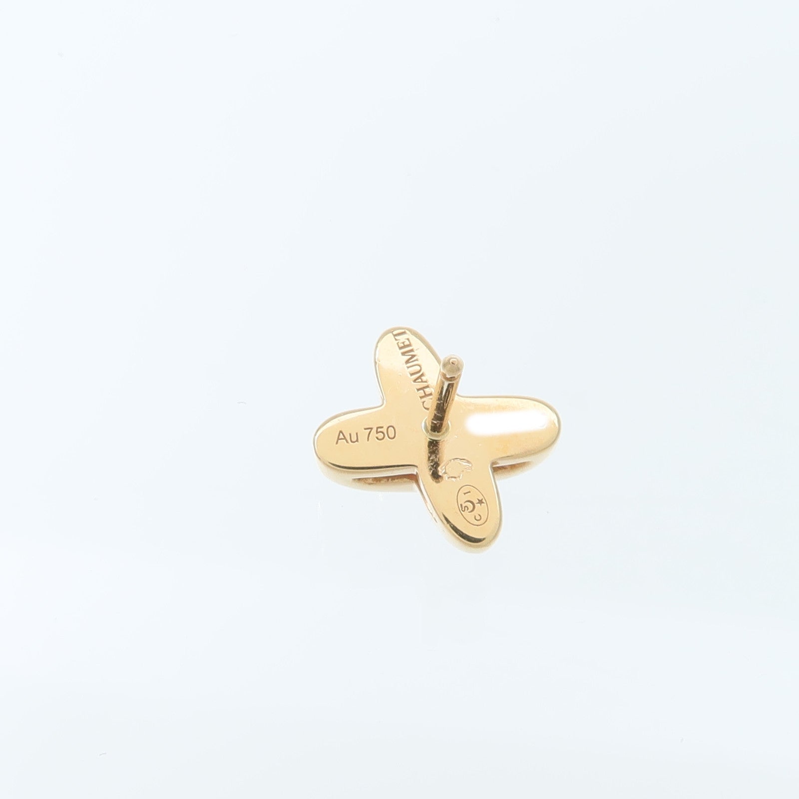 Chaumet 18K玫瑰金Jeux de Liens Earring鑽石耳環