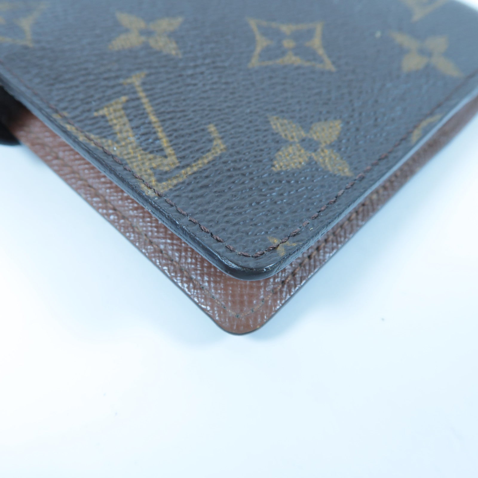LOUIS VUITTON Monogram Small Ring Agenda Cover金扣小號活頁環記事本封套啡色