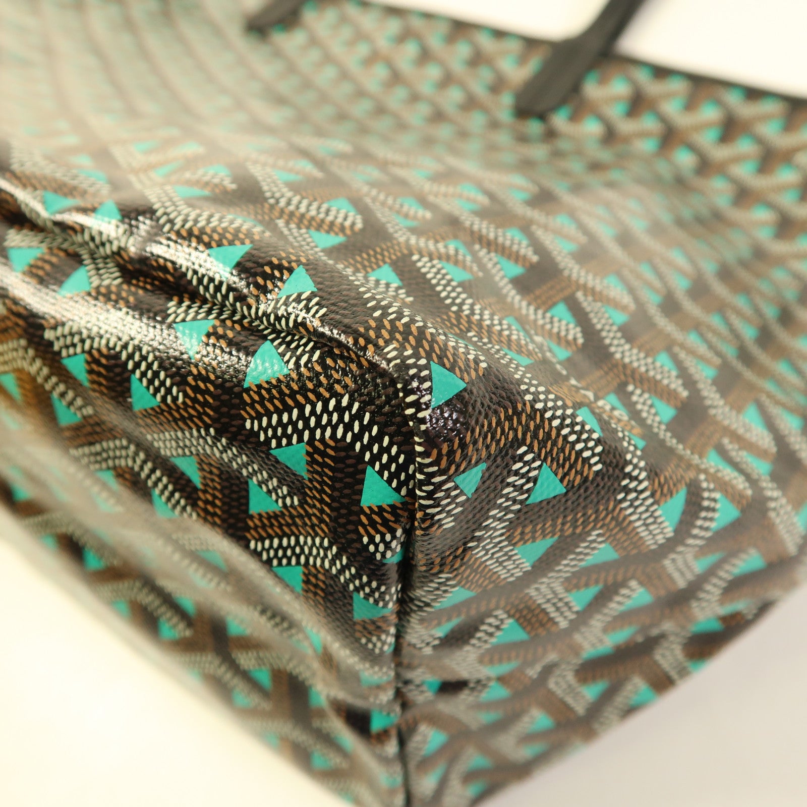 GOYARD Saint Louis Claire Voie Tote Bag Coated Canvas Black