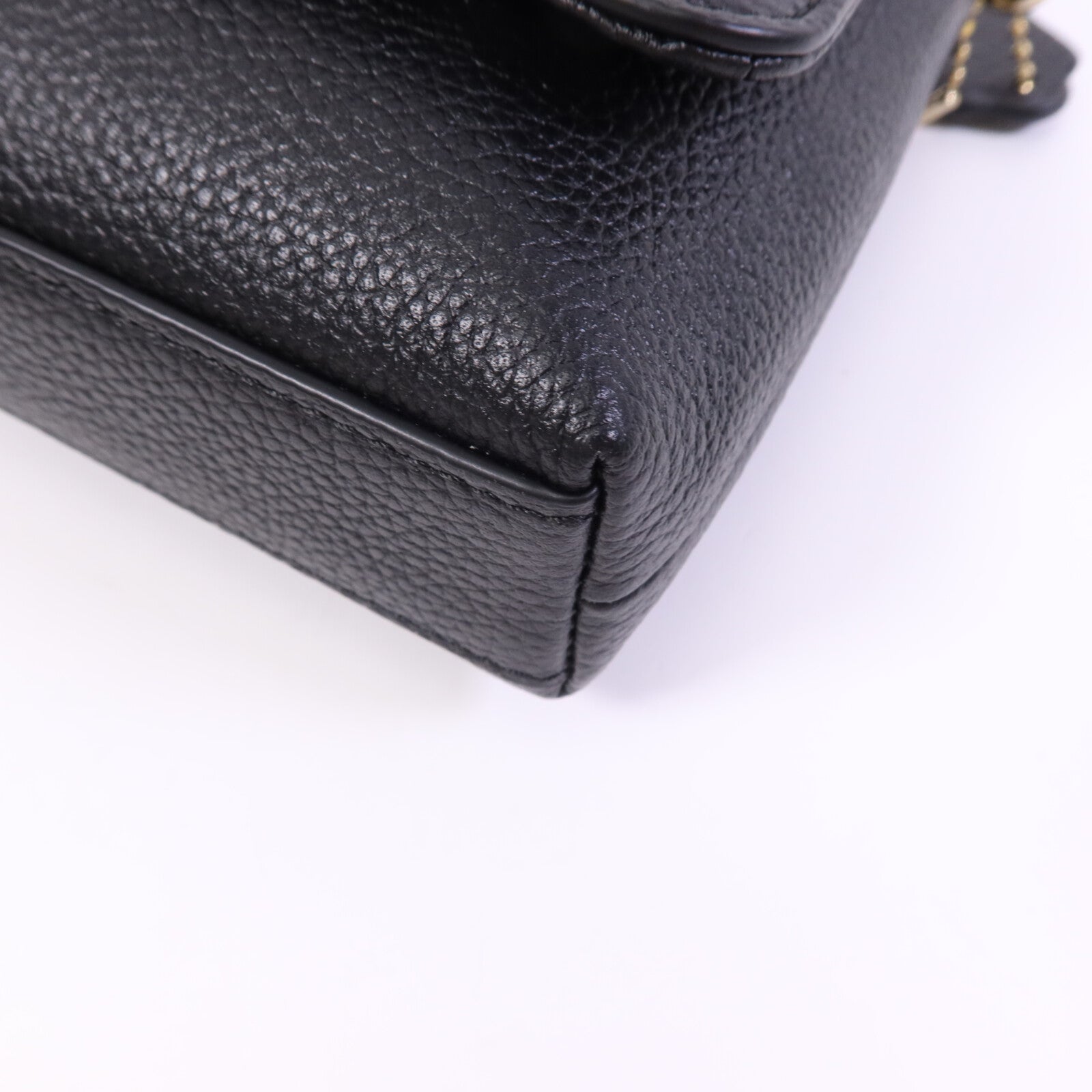 COACH 牛皮皮革Shoulder Bag金扣肩背袋