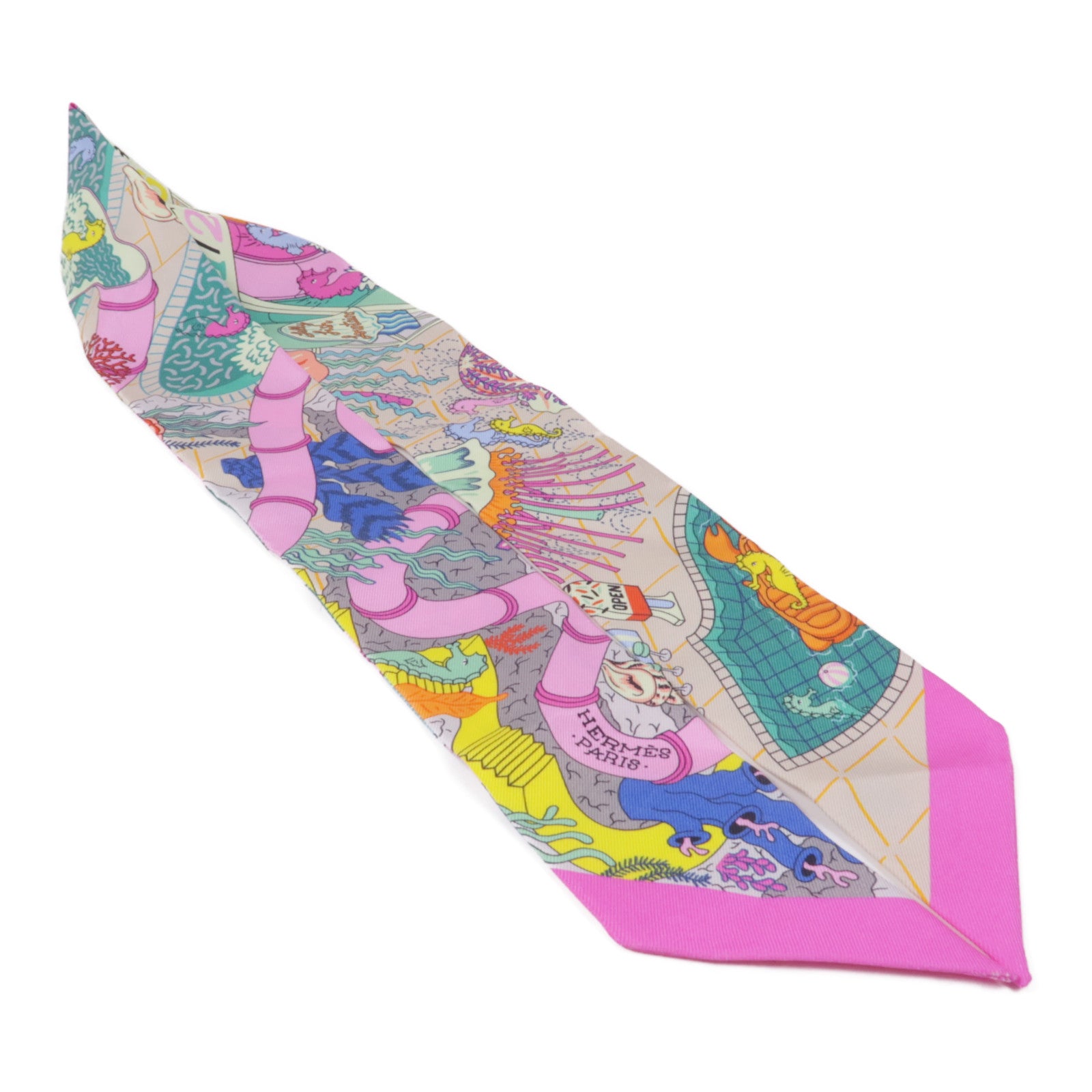 HERMES 【激減優惠】絲質Twilly絲巾