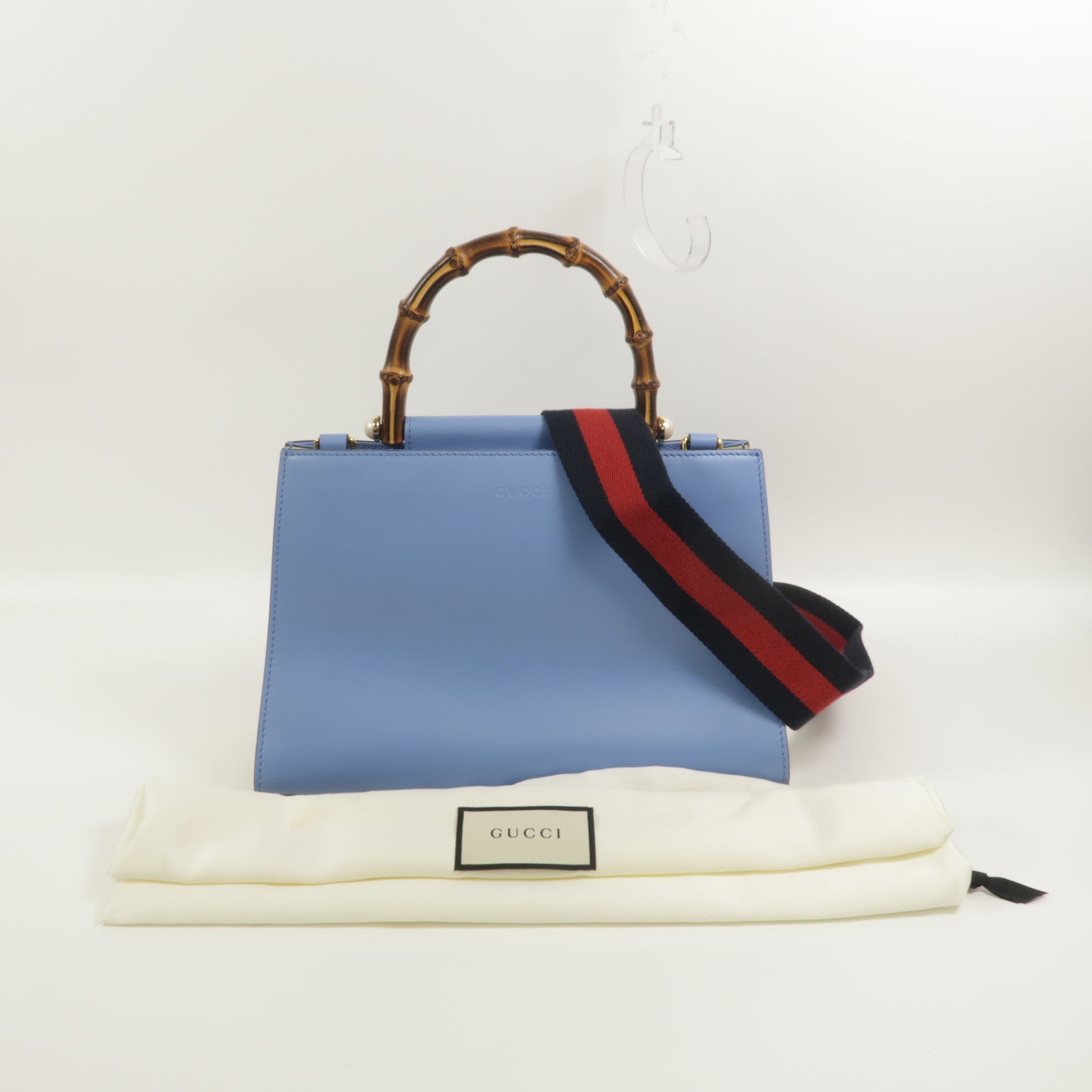GUCCI 牛皮皮革Nymphaea手挽肩背兩用袋