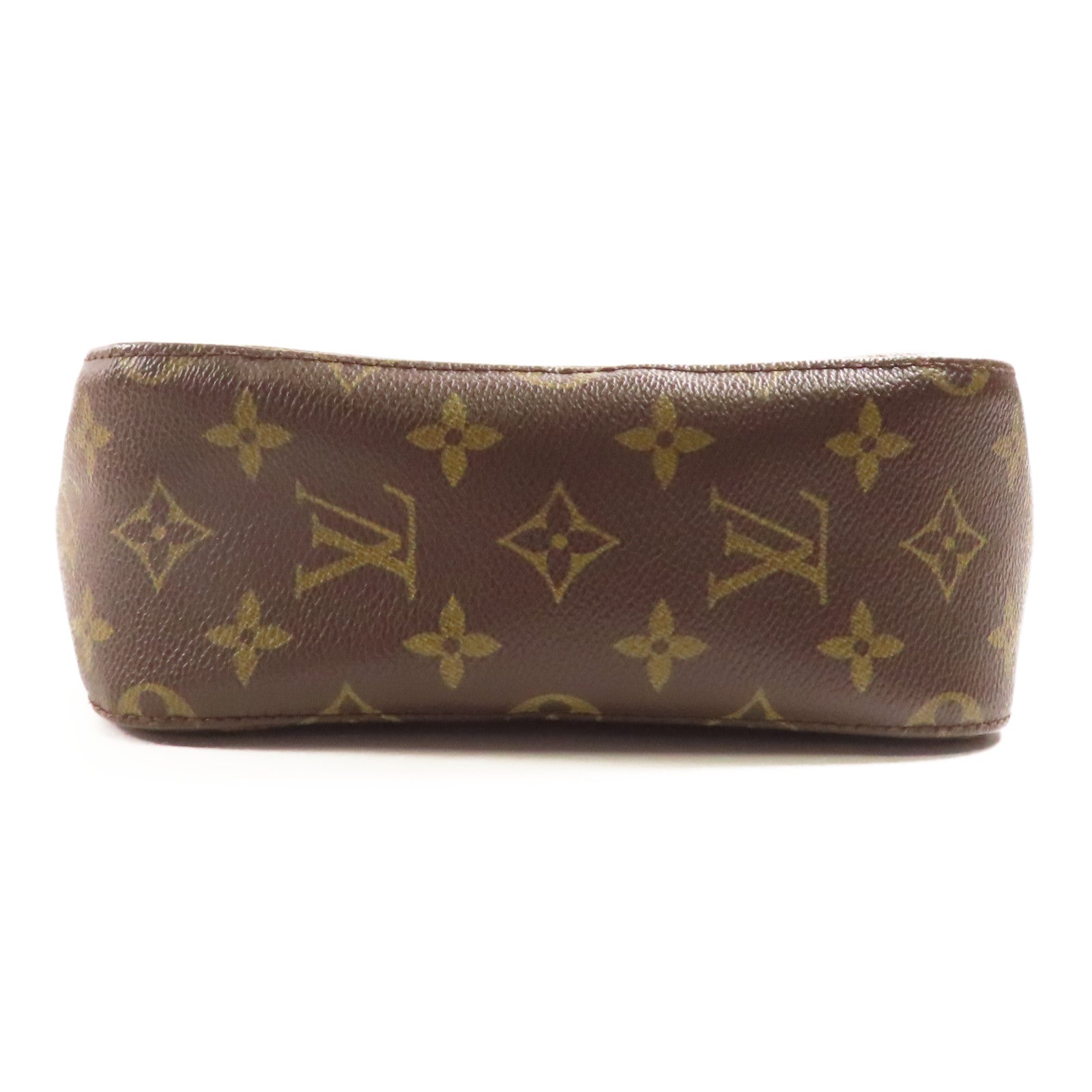 LOUIS VUITTON Monogram Spontini金扣手挽肩背兩用袋棕色