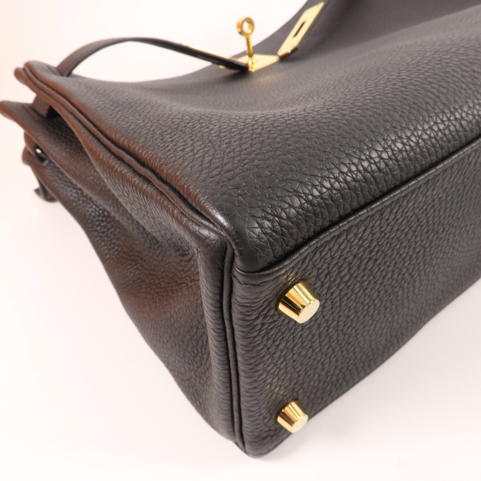 HERMES Togo皮革Kelly 32手挽肩背兩用袋Noir
