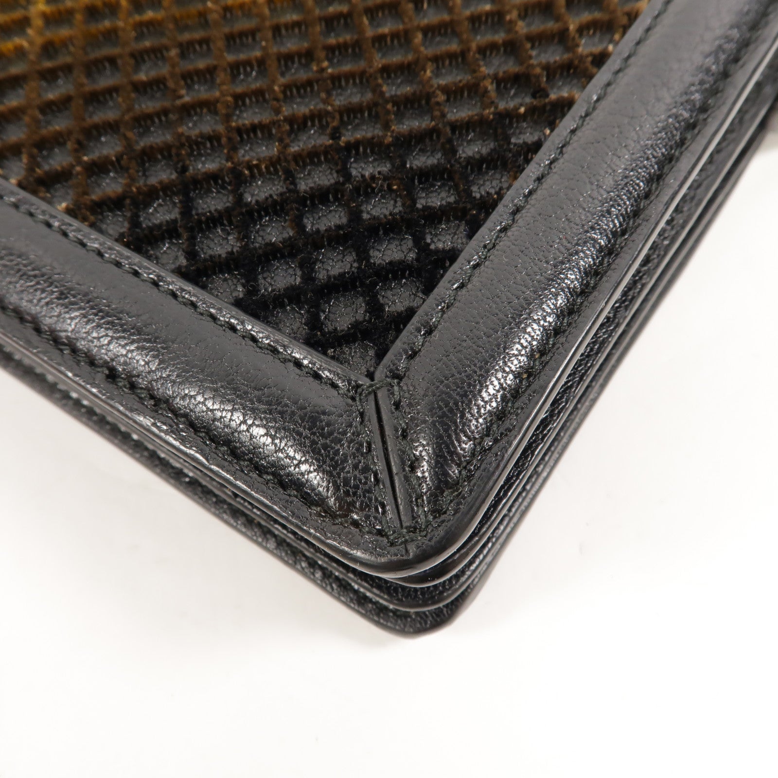 BOTTEGA VENETA 牛皮皮革/天鵝絨Mini Montebello Crisscross肩背袋