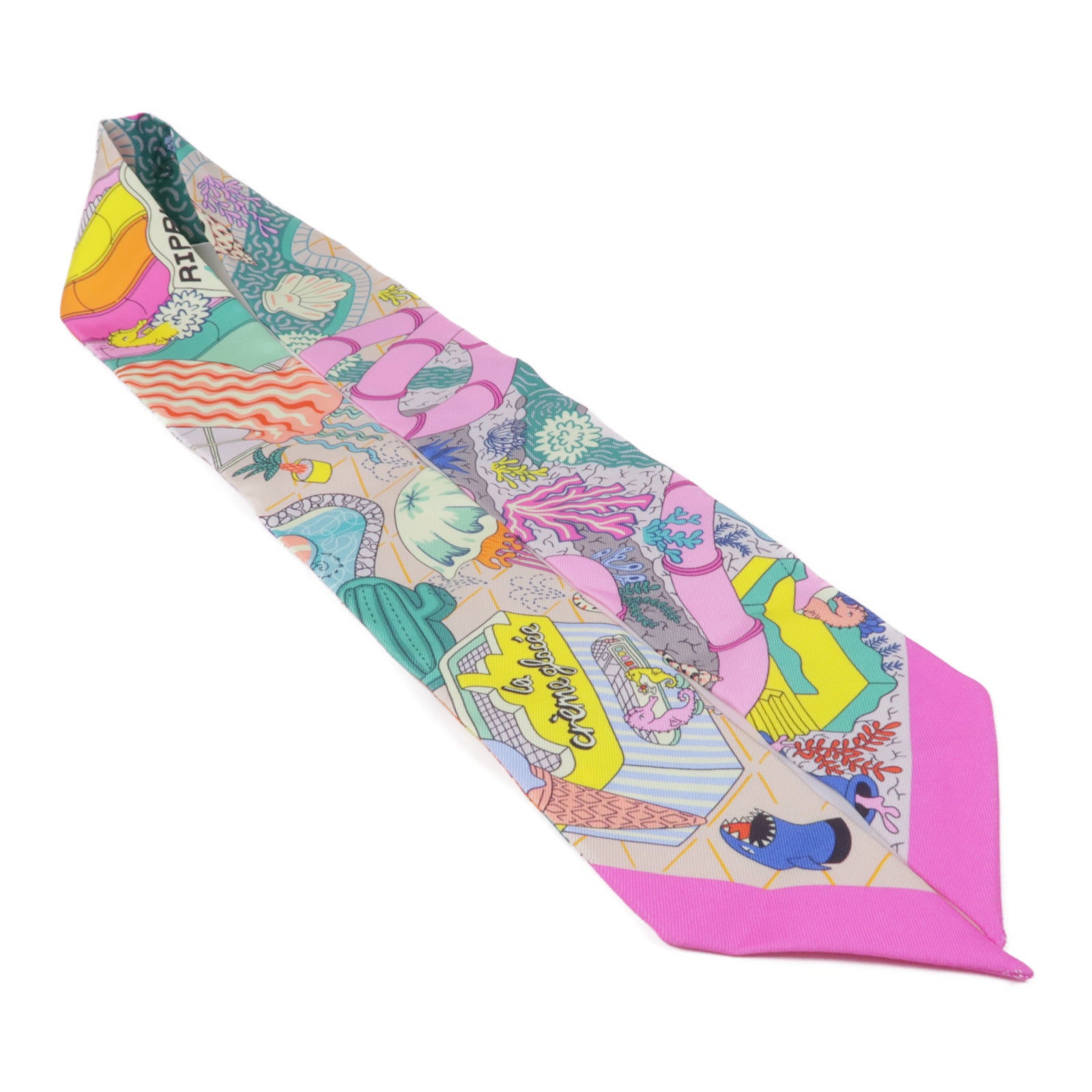 HERMES 絲質Twilly絲巾