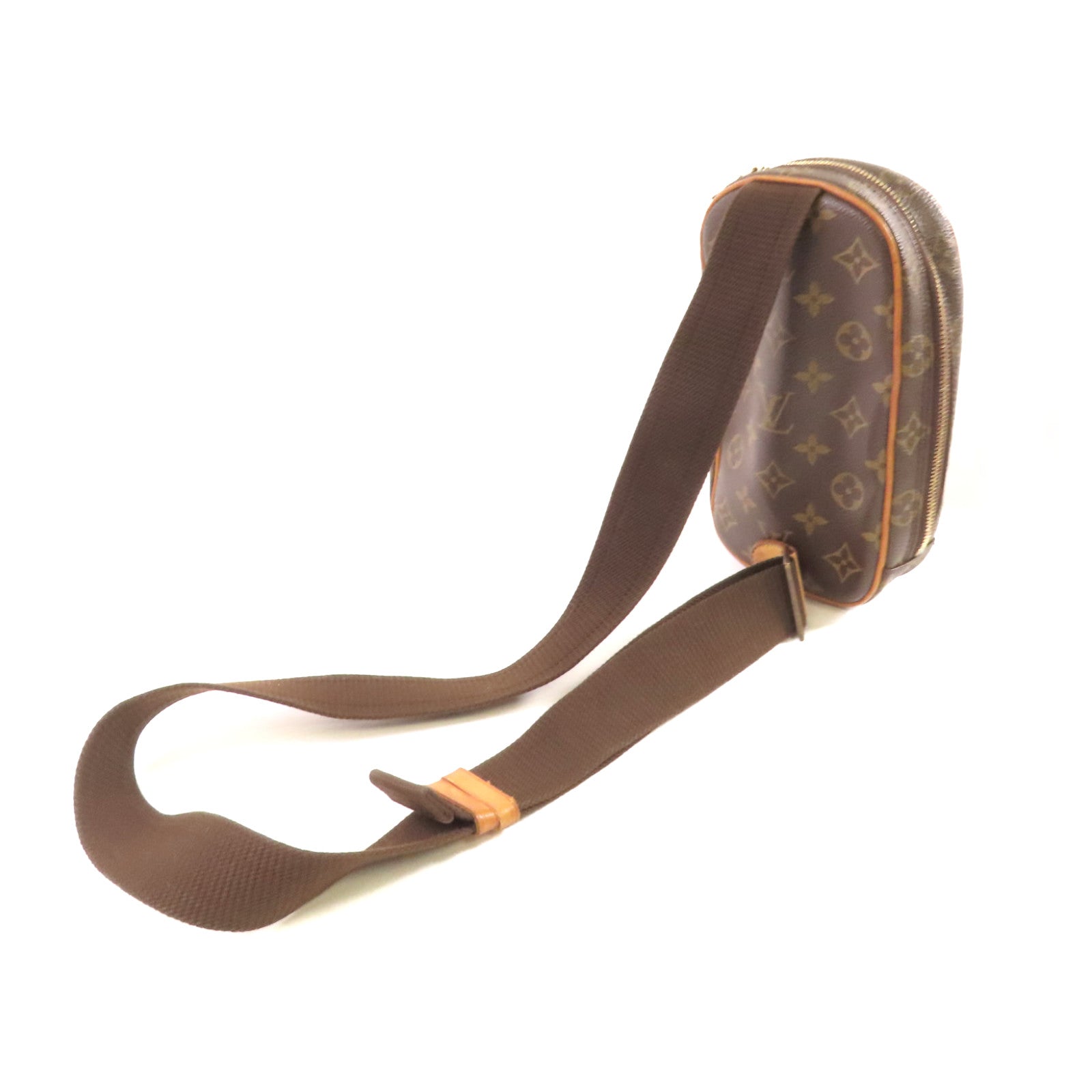 LOUIS VUITTON 【激減優惠】Monogram Pochette Gange Crossbody Bag金扣肩背袋啡色