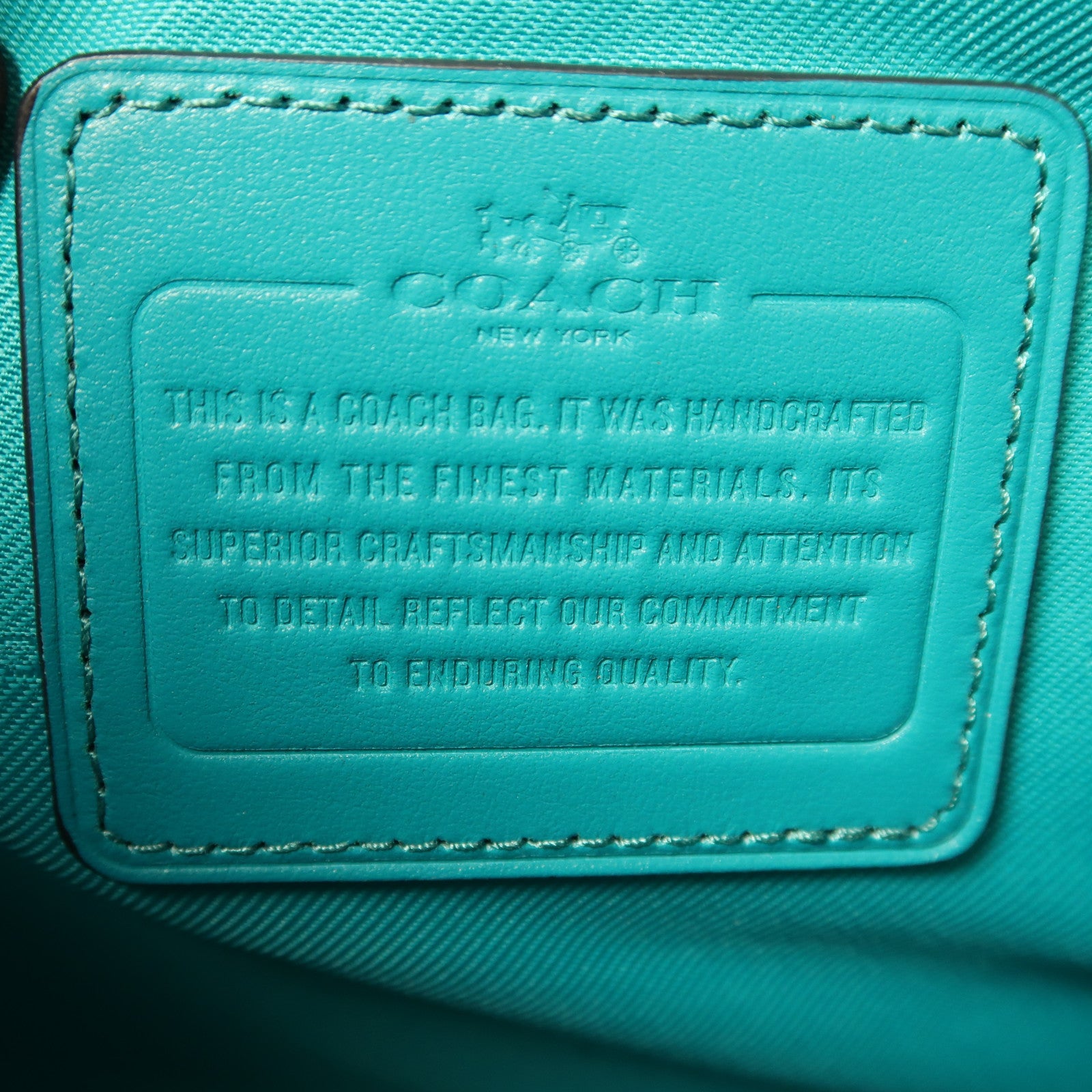 COACH 牛皮皮革2 Way Shoulder銀扣手挽肩背兩用袋