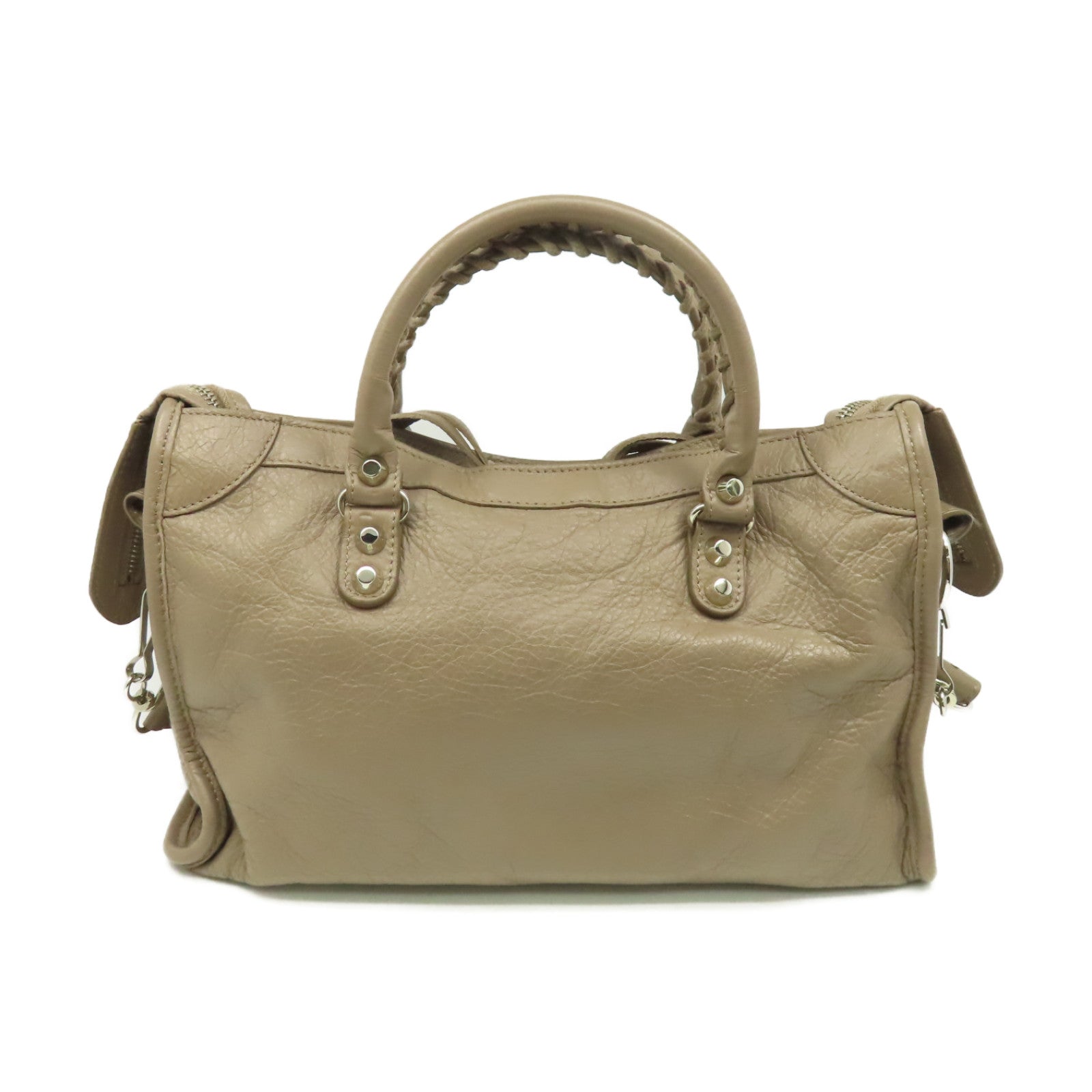 BALENCIAGA 【激減優惠】牛皮皮革City Small 2Way Shoulder Bag手挽肩背兩用袋啡色