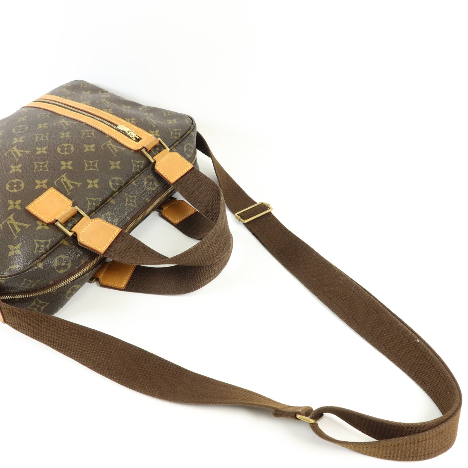 LOUIS VUITTON Monogram Sac Bosphore金扣手挽肩背兩用袋
