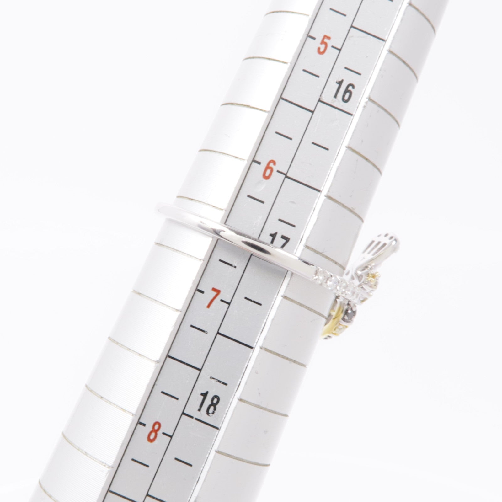 JEWELRY Diamond Ring 18K White Gold US#6.5