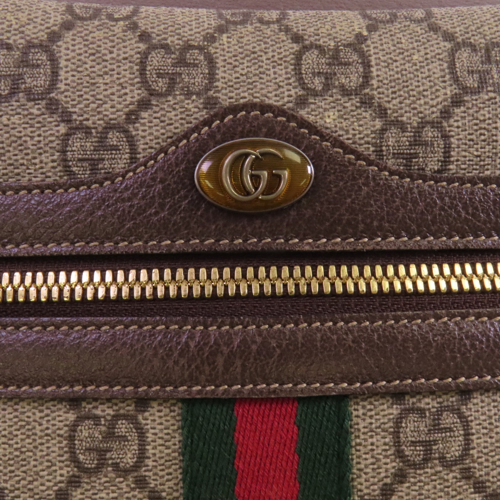 GUCCI 塗層帆布Ophidia Crossbody Bag金扣肩背袋