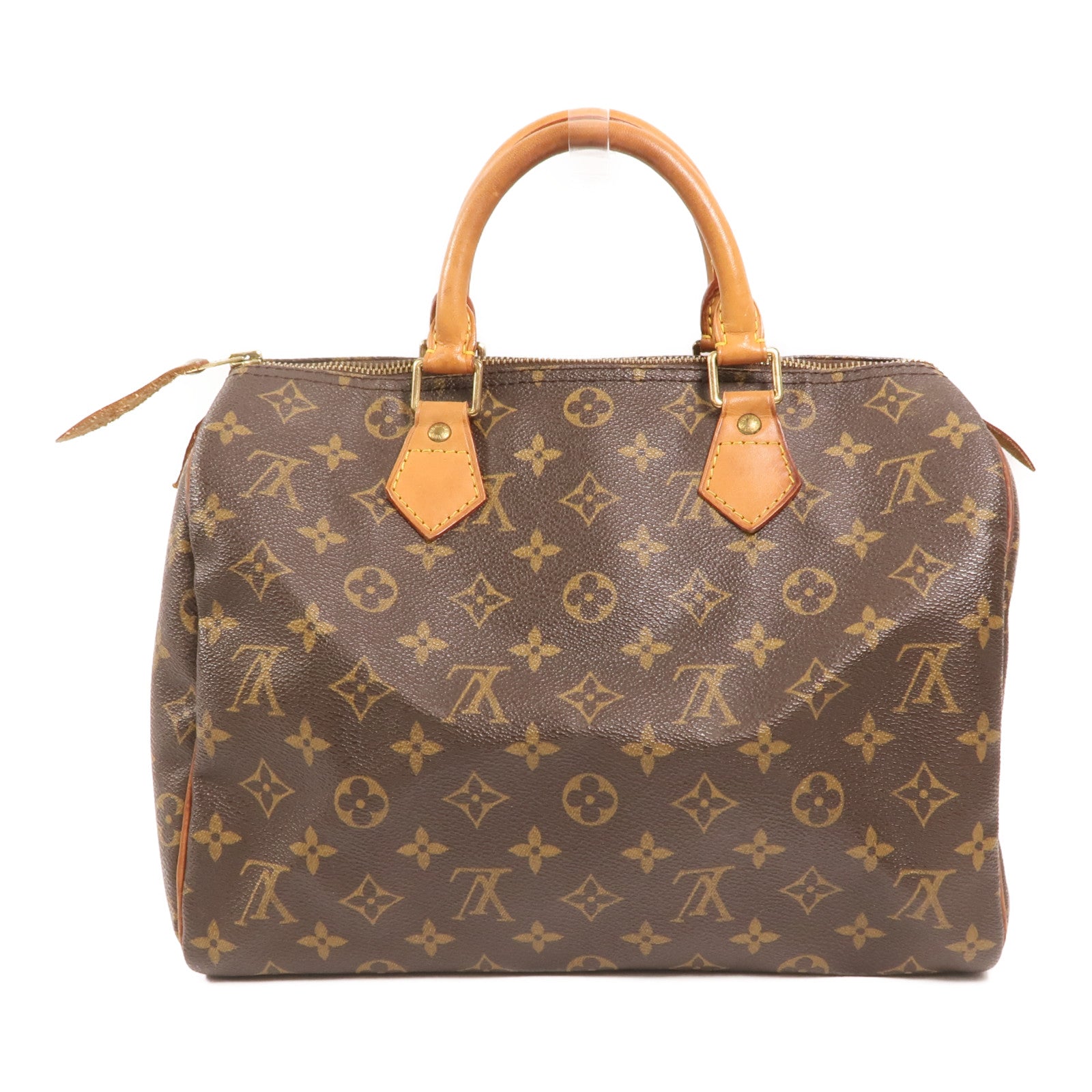 LOUIS VUITTON Monogram Speedy 30金扣手挽袋