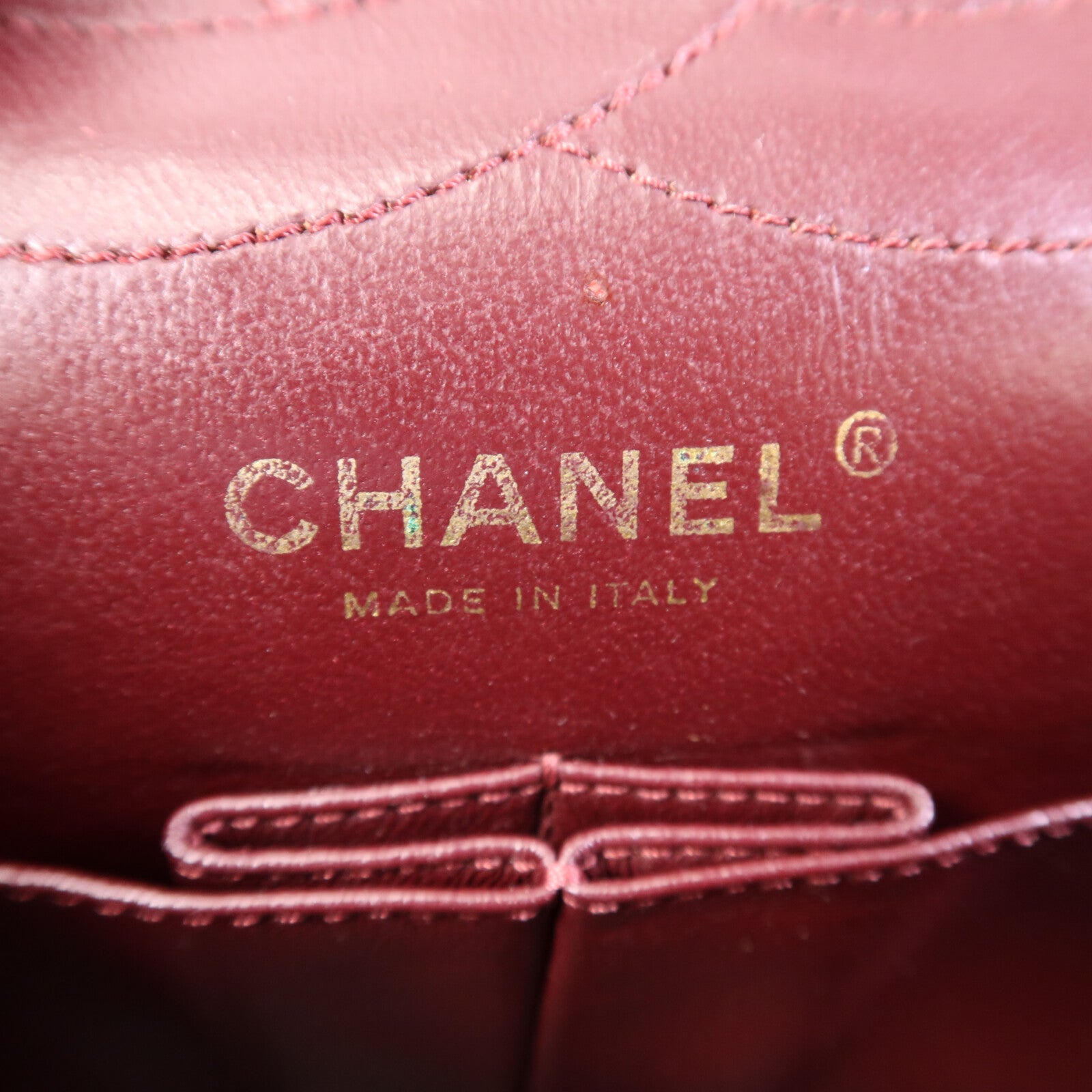 CHANEL 牛皮皮革2.55 Large金扣鏈帶肩背袋