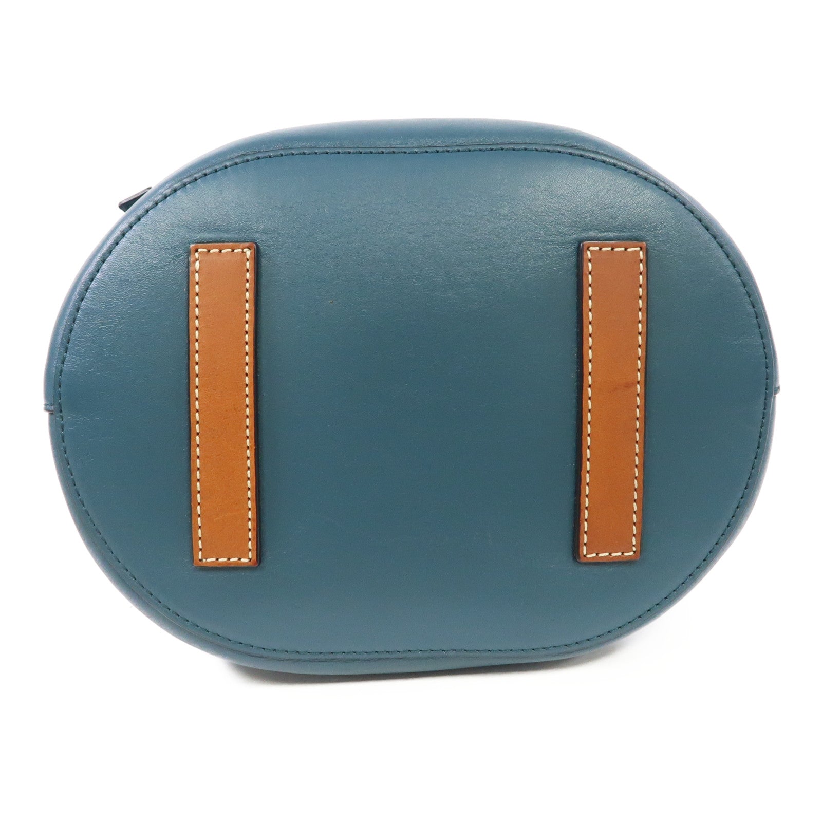 LOEWE 【激減優惠】牛皮皮革Lazo Bucket肩背袋藍色/啡色– Brand