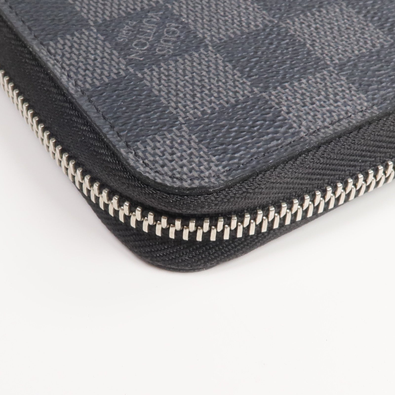 LOUIS VUITTON Damier Graphite Zipper Organizer銀扣長錢包