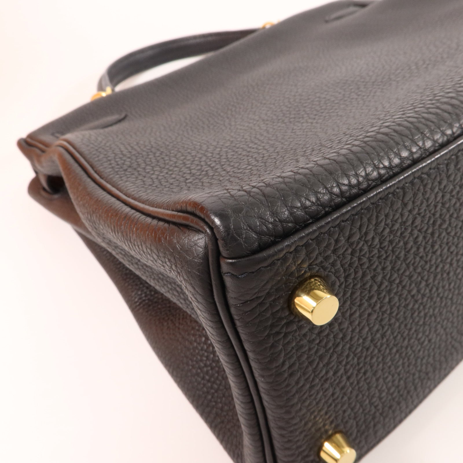 HERMES Togo皮革Kelly 32手挽肩背兩用袋Noir