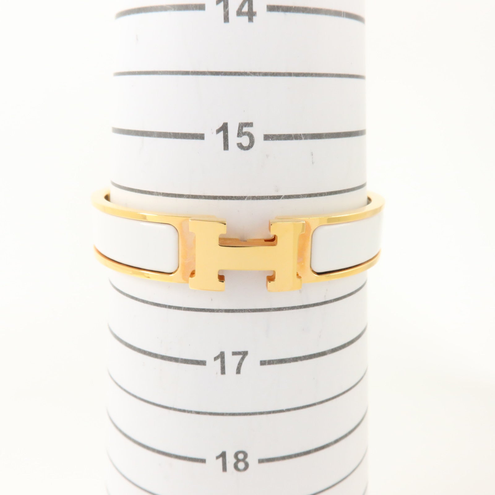 HERMES 金屬/琺瑯Clic H Bracelet金扣手鏈