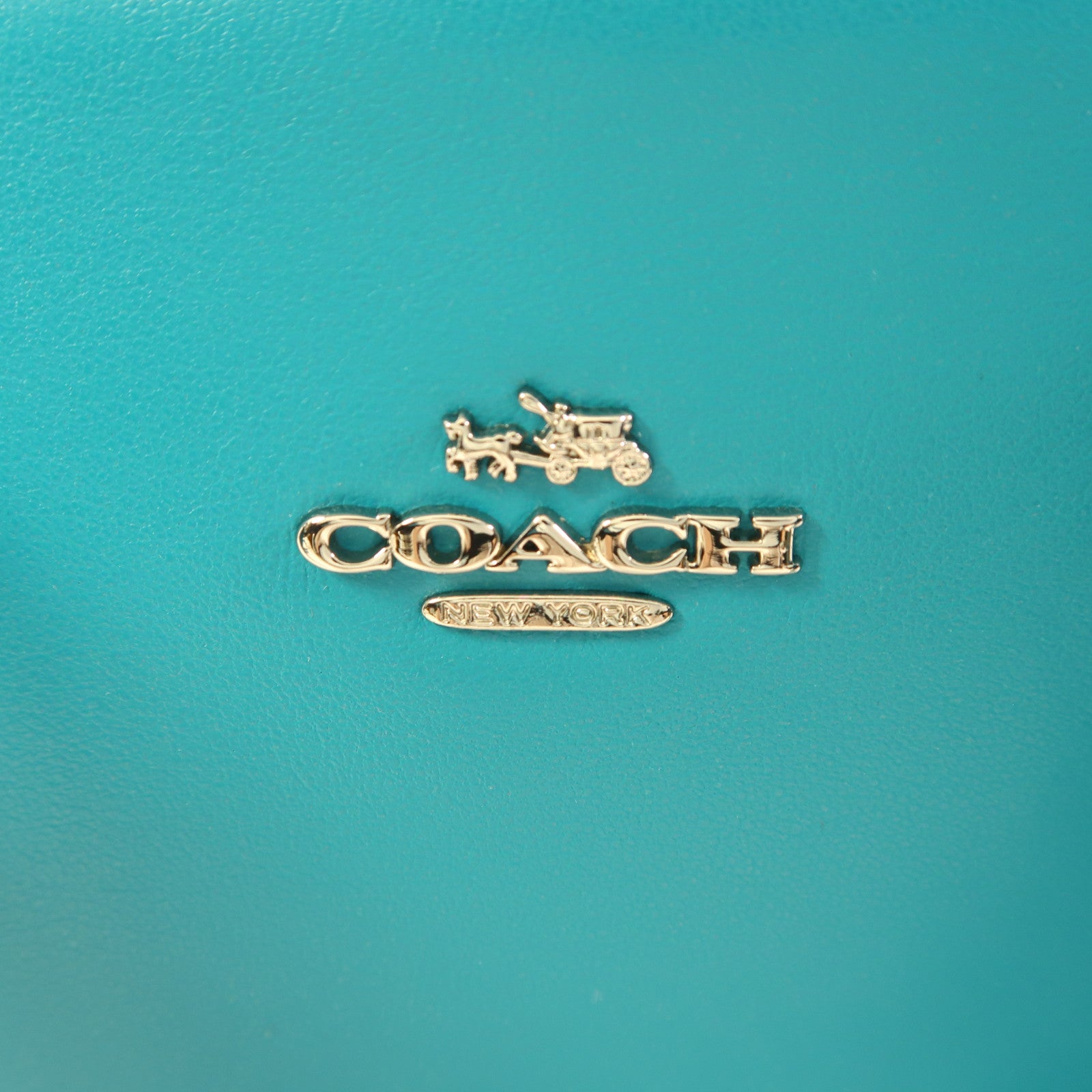 COACH 牛皮皮革2 Way Shoulder銀扣手挽肩背兩用袋