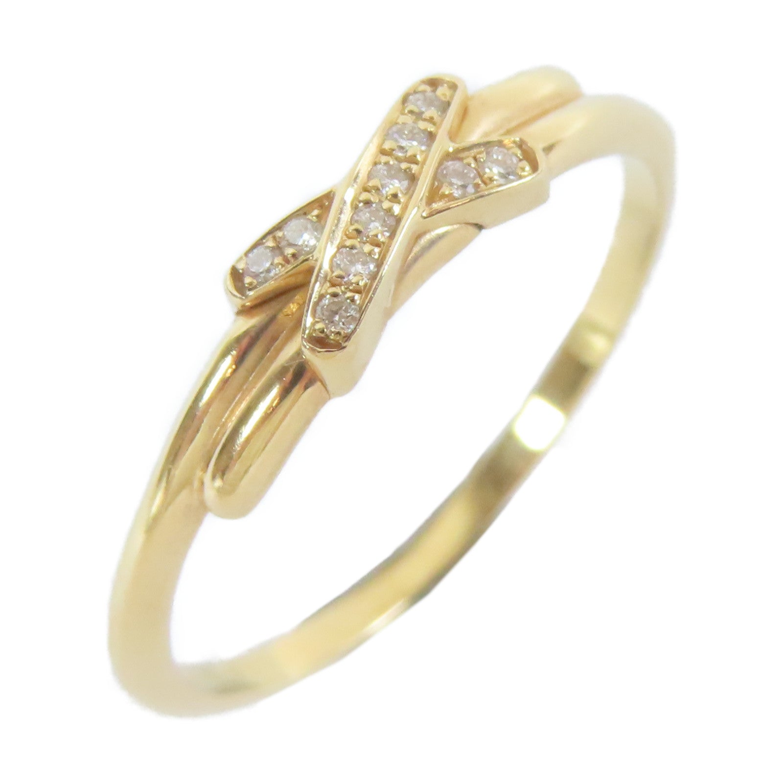 Chaumet 18K黃金Lien Diamond Ring戒指Chaumet#55/US#7